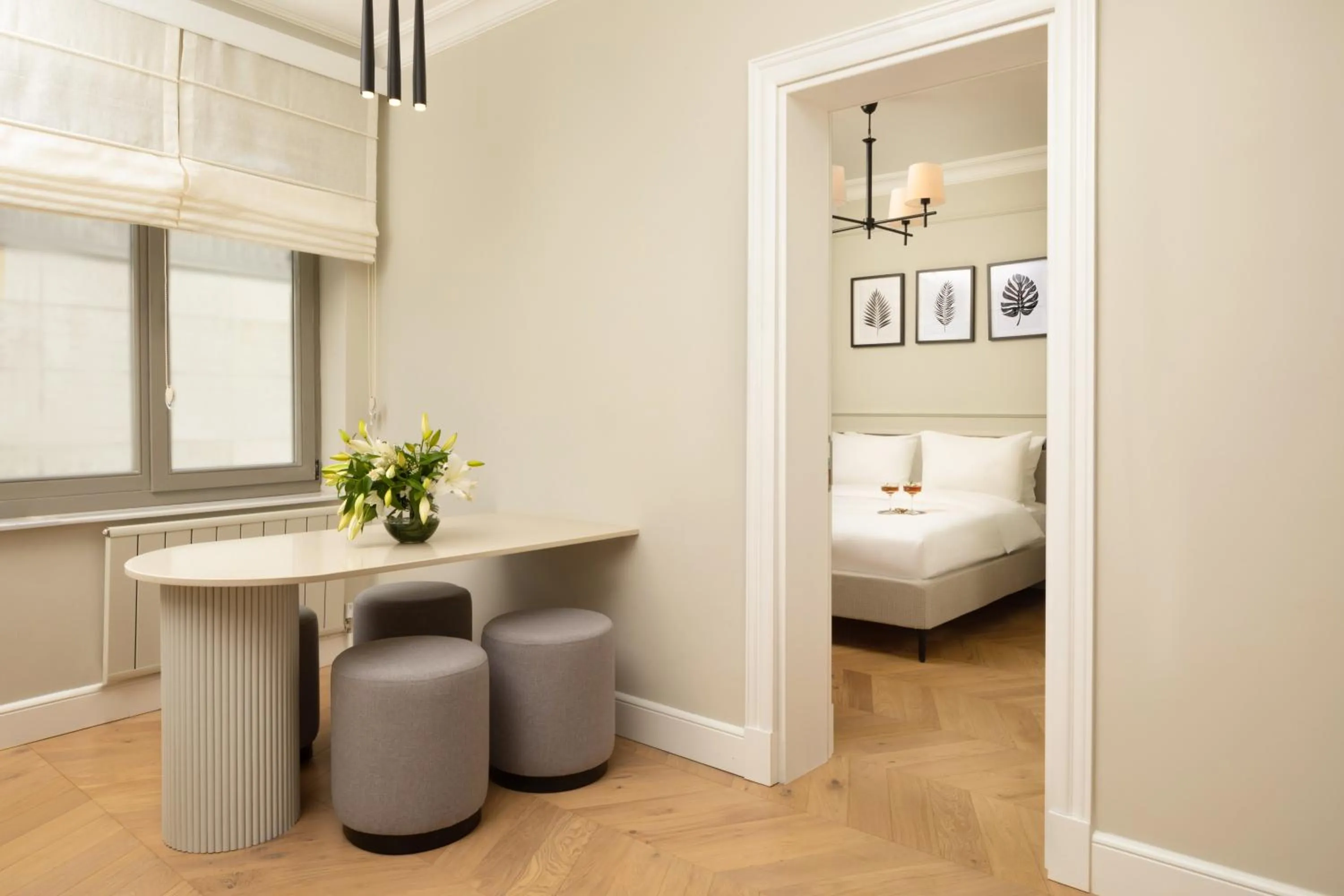 Bed in Vucino Suites