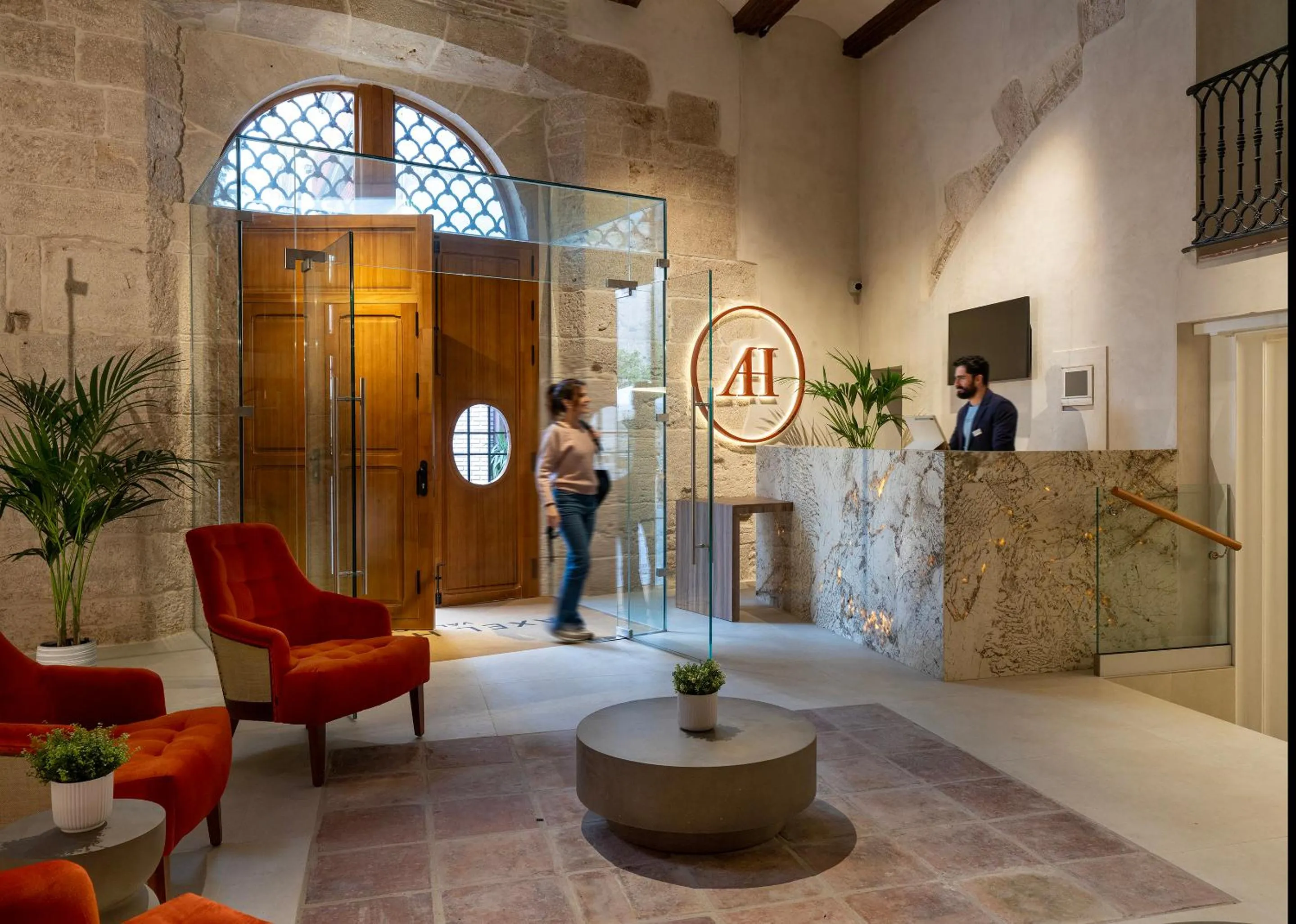 Lobby or reception in Axel Hotel Valencia - Adults Only
