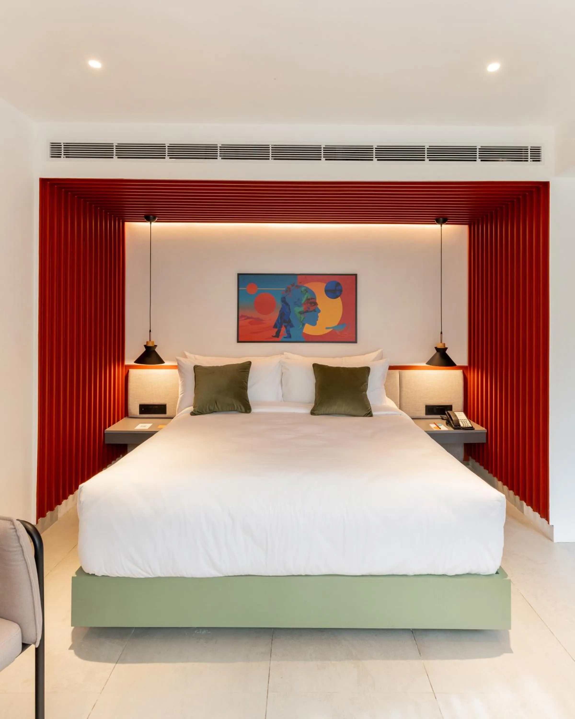 Bed in Spektrum Hotel - Bengaluru Airport