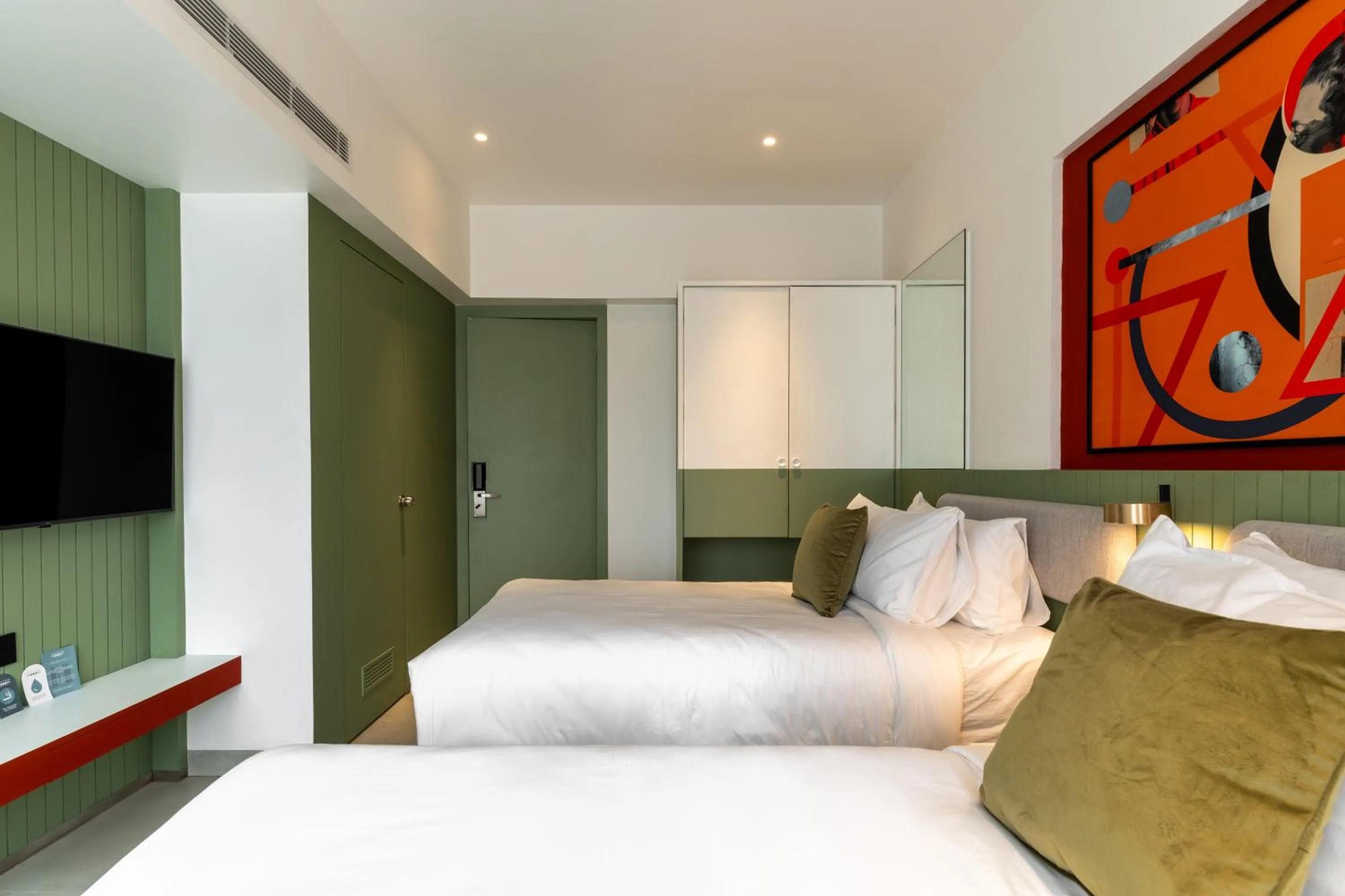 Bed in Spektrum Hotel - Bengaluru Airport