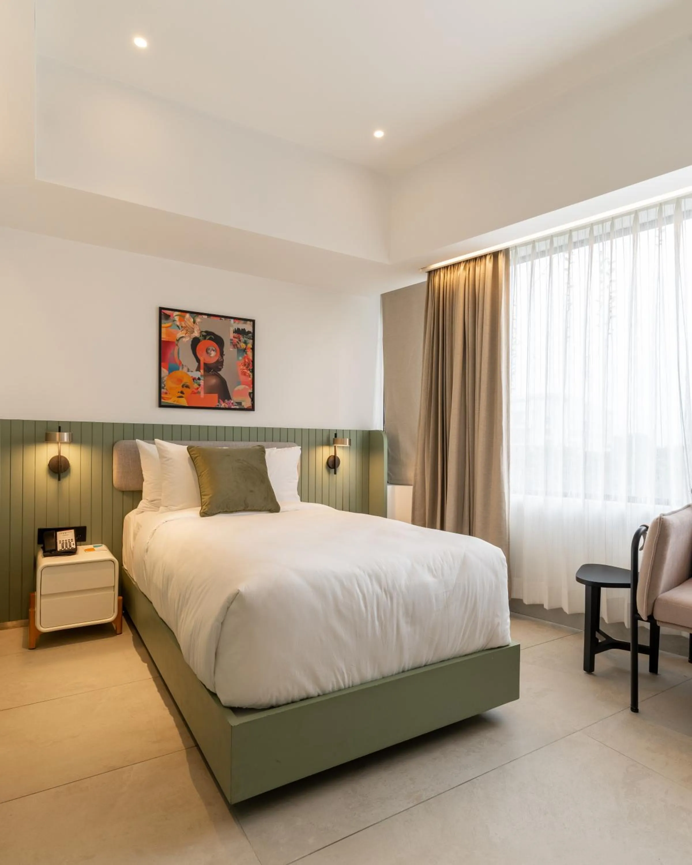 Bed in Spektrum Hotel - Bengaluru Airport