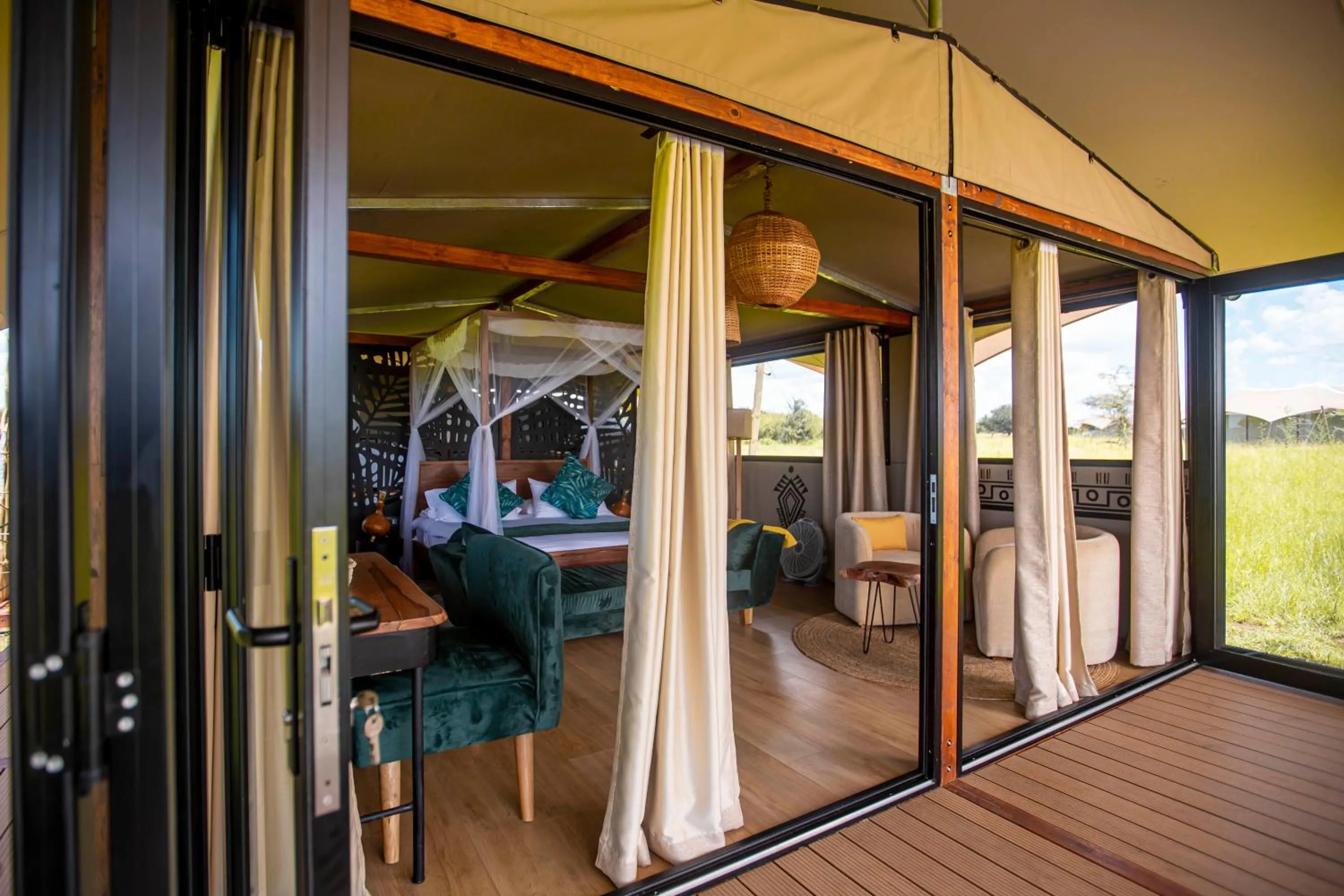 Balcony/Terrace in Escarpment Serengeti Luxury Camp
