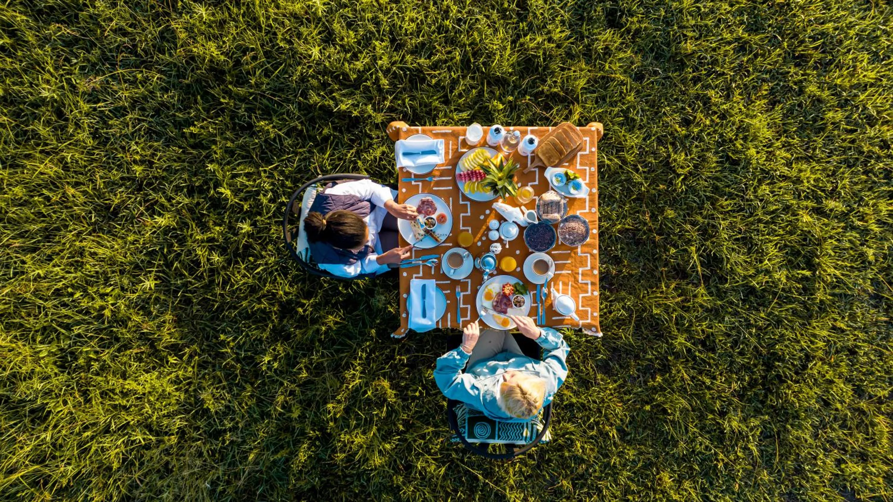 Breakfast in Escarpment Serengeti Luxury Camp