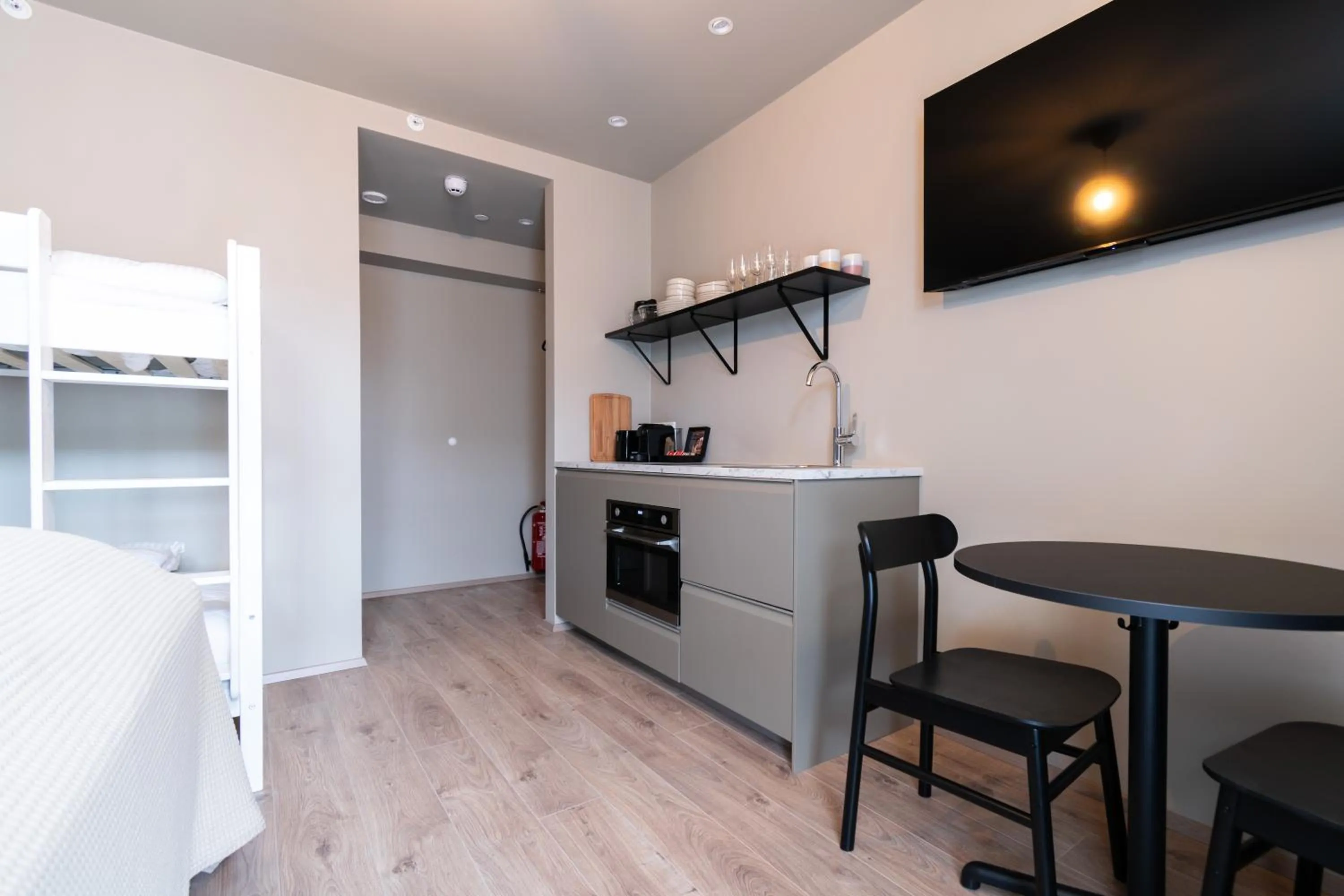 Kitchen or kitchenette in Frost Apartments by Heimaleiga