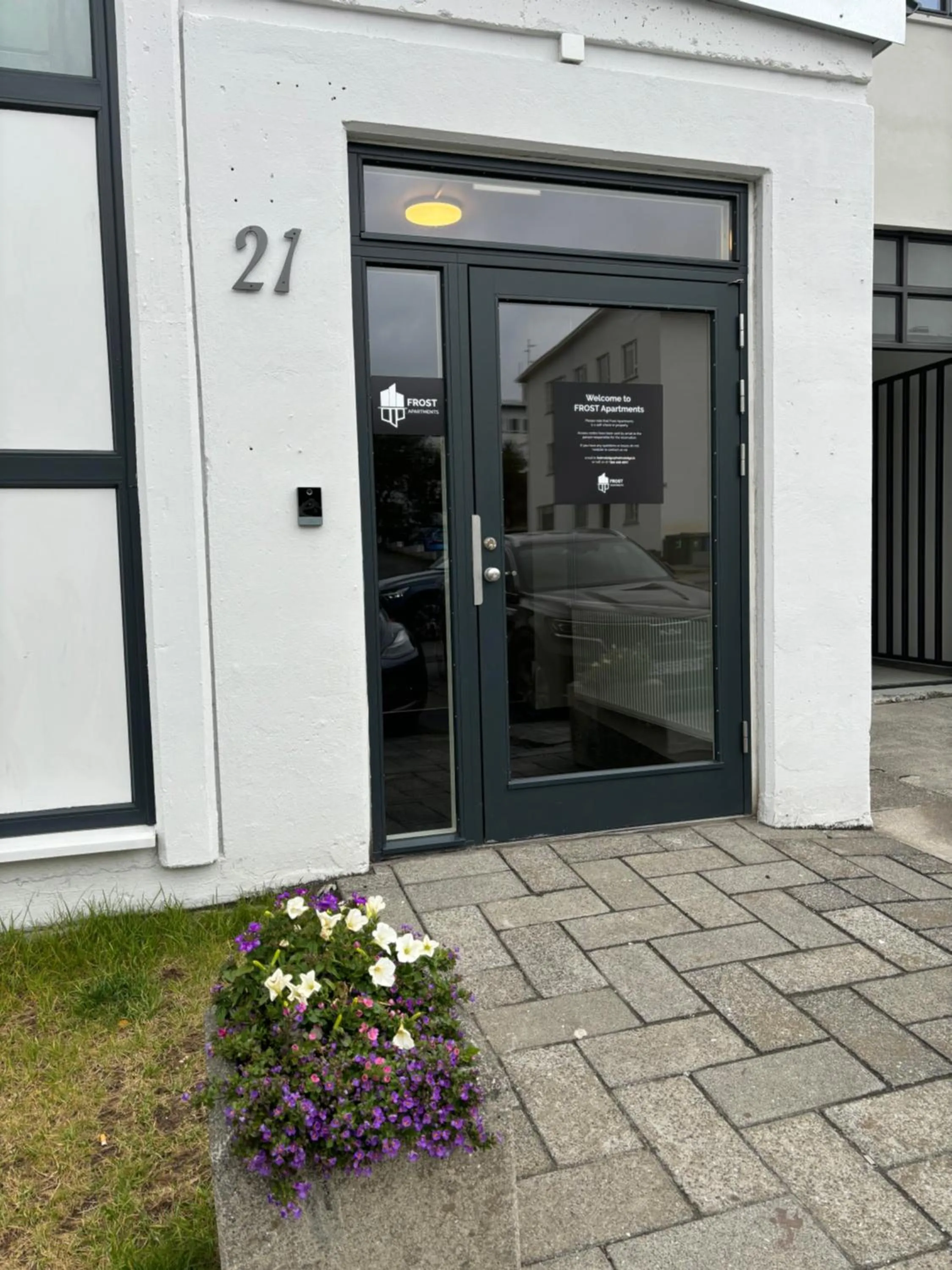 Facade/entrance in Frost Apartments by Heimaleiga