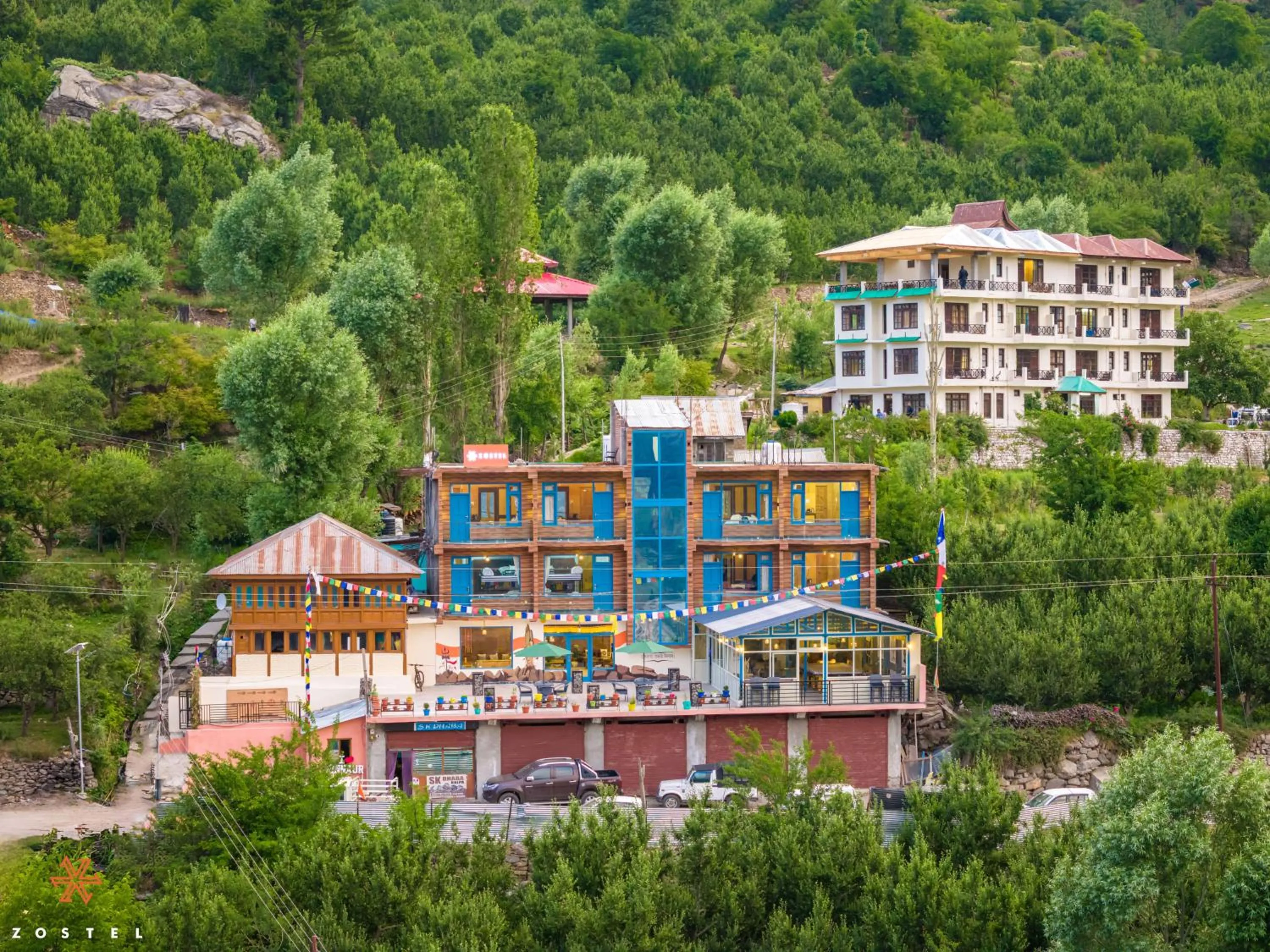 Property building in Zostel Kalpa