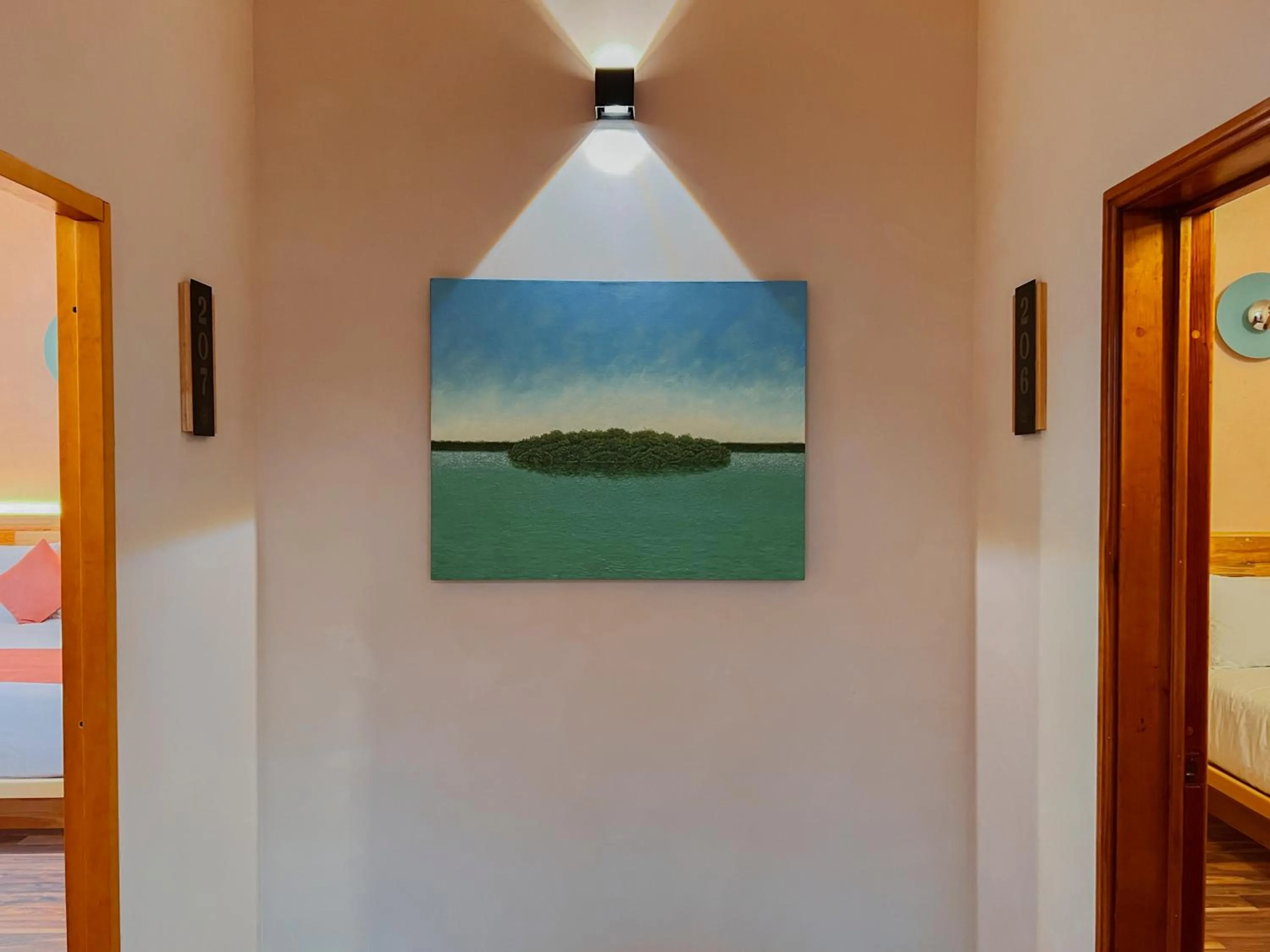 Inner courtyard view in Sauvé Casa Boutique