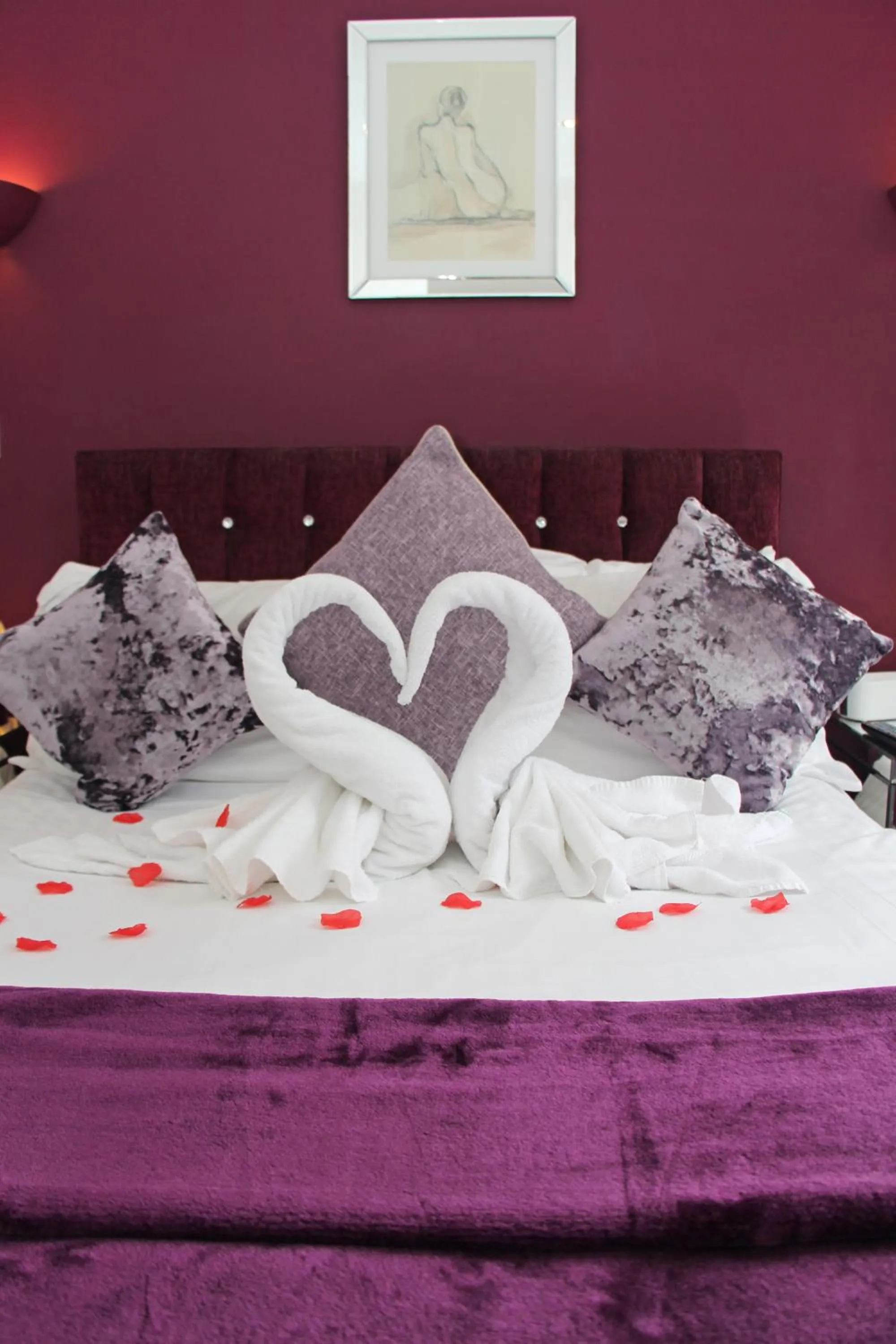 Decorative detail, Bed in St John's Lodge Guest House incl off-site leisure club