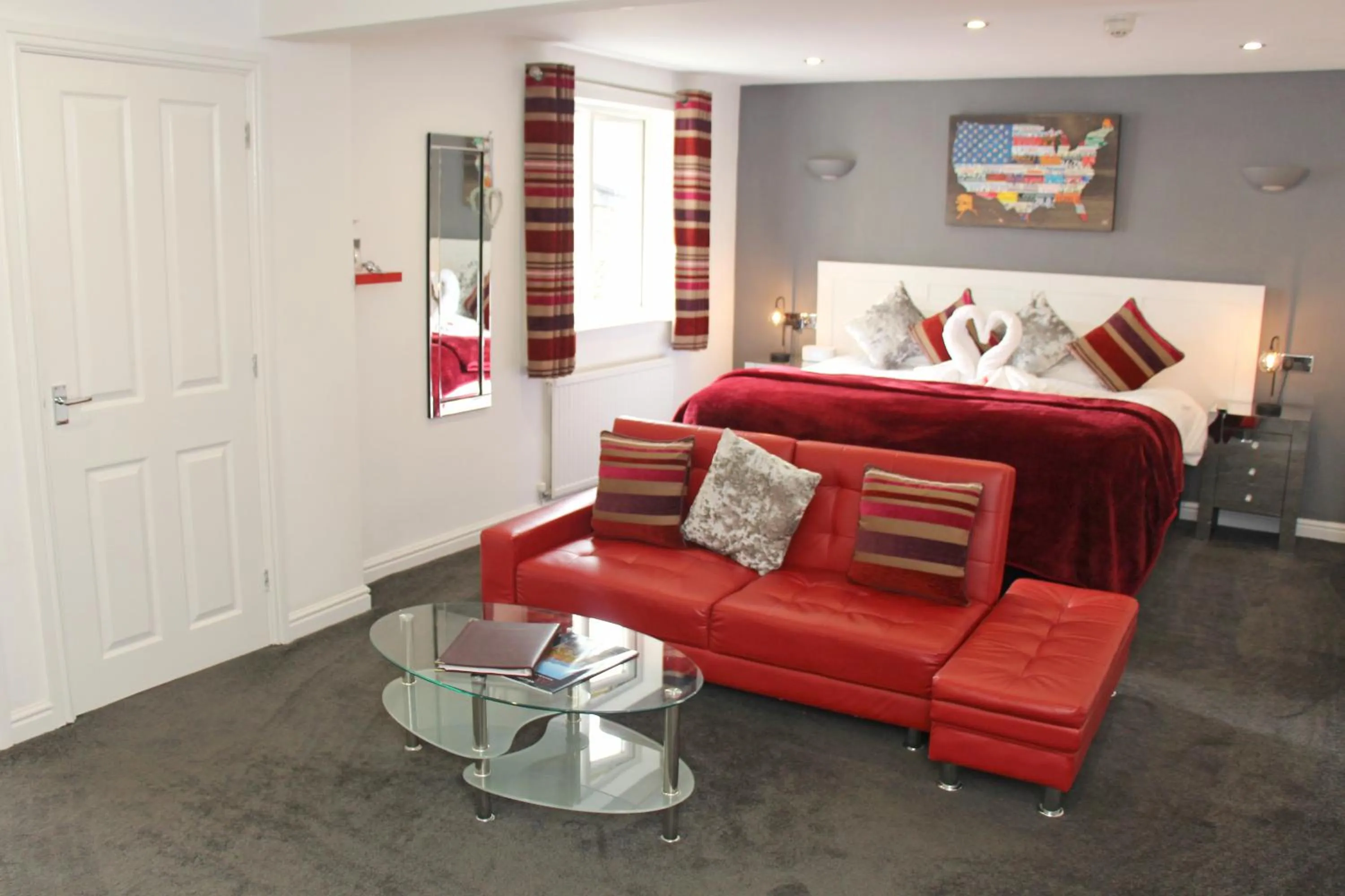 Bedroom, Bed in St John's Lodge Guest House incl off-site leisure club