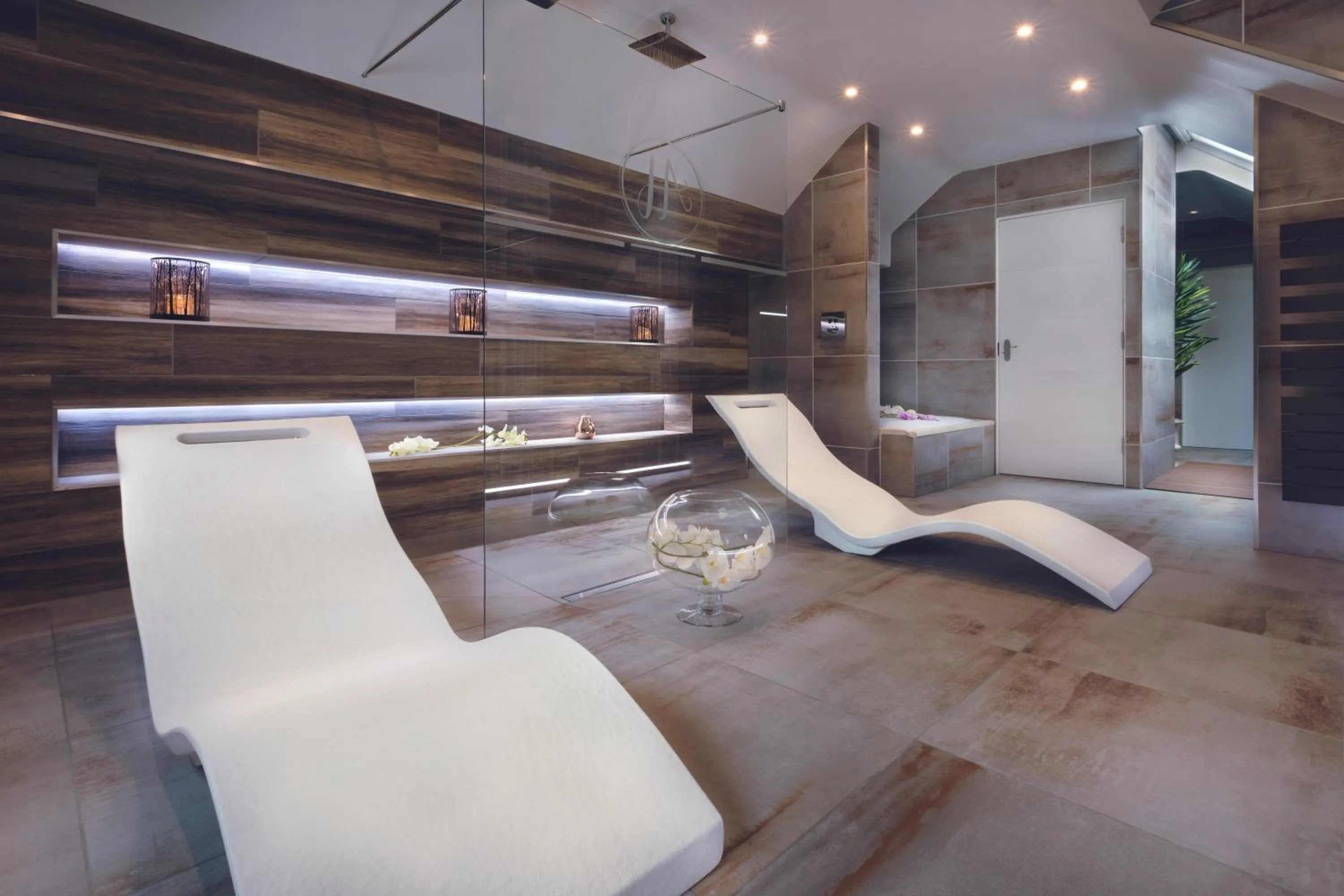 Shower in Aphrodites Group - Luxury Hot Tub Suites in Central Lake District!