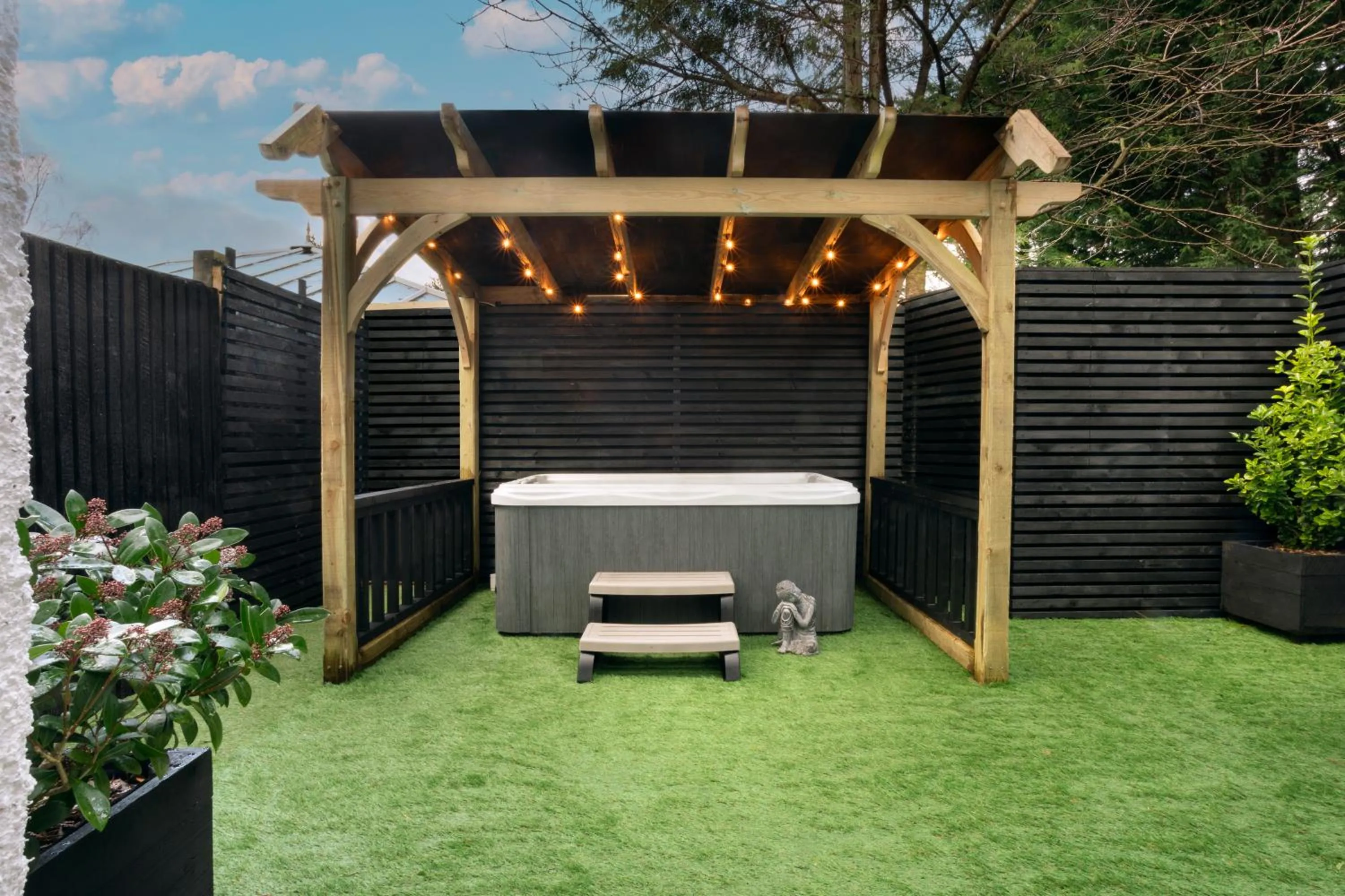 Patio in Aphrodites Group - Luxury Hot Tub Suites in Central Lake District!