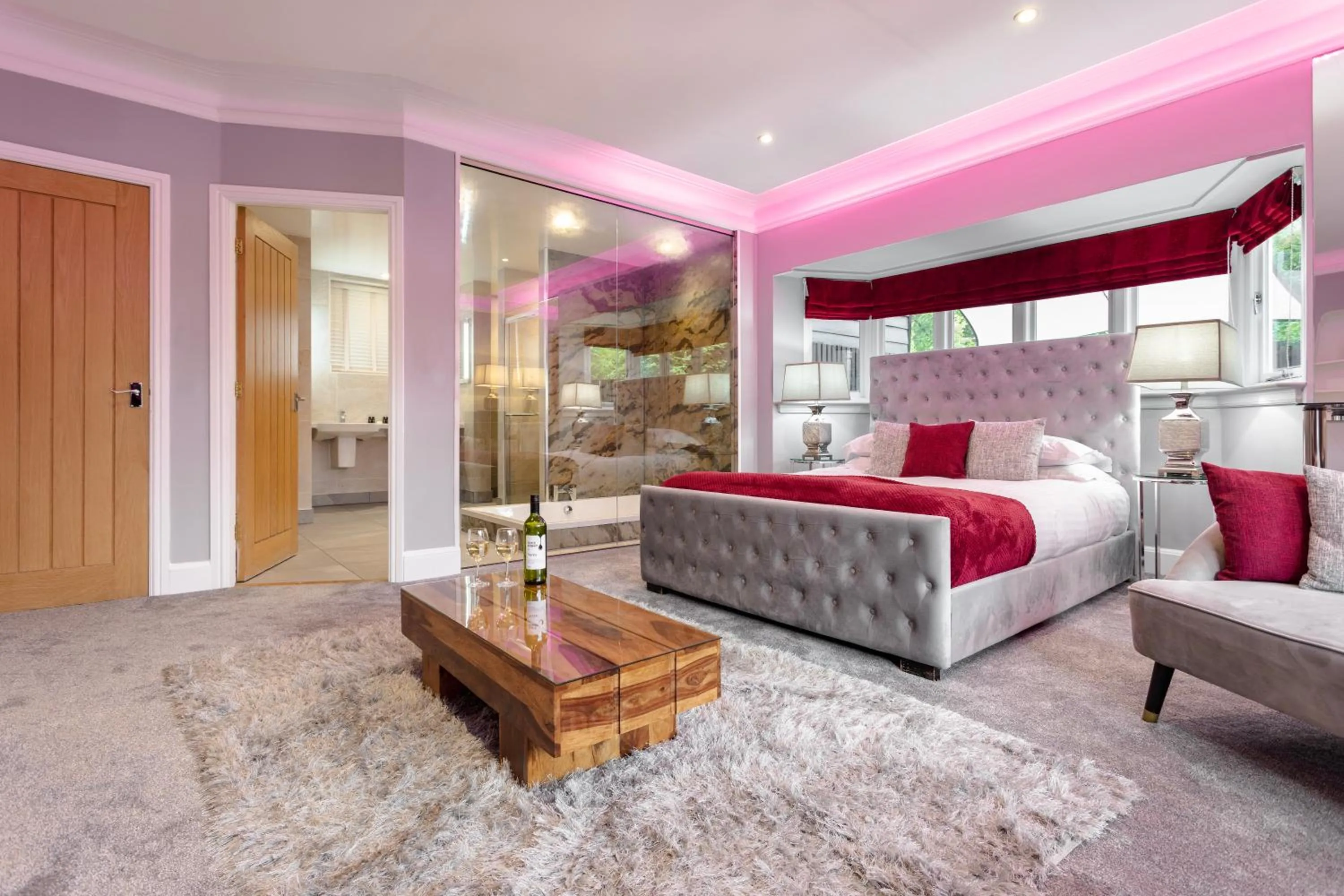 Bed in Aphrodites Group - Luxury Hot Tub Suites in Central Lake District!