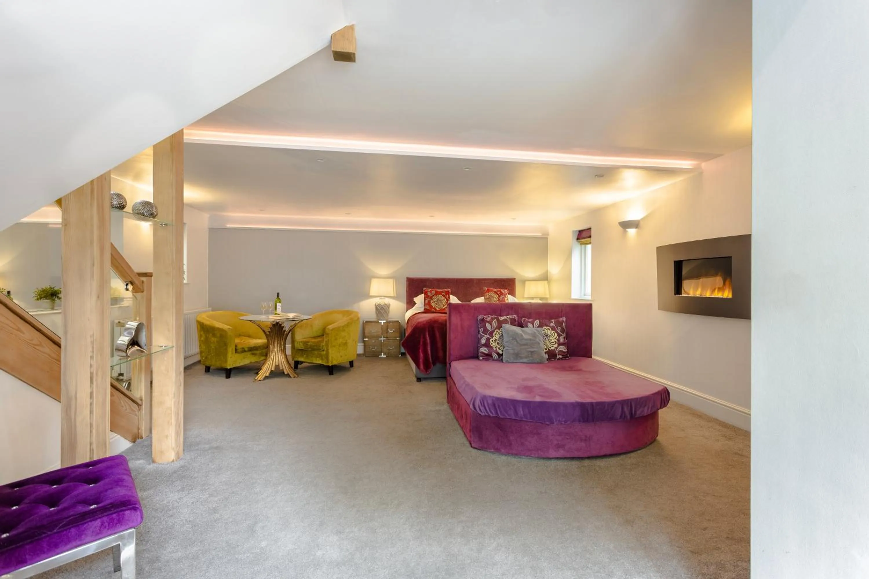 Bed in Aphrodites Group - Luxury Hot Tub Suites in Central Lake District!