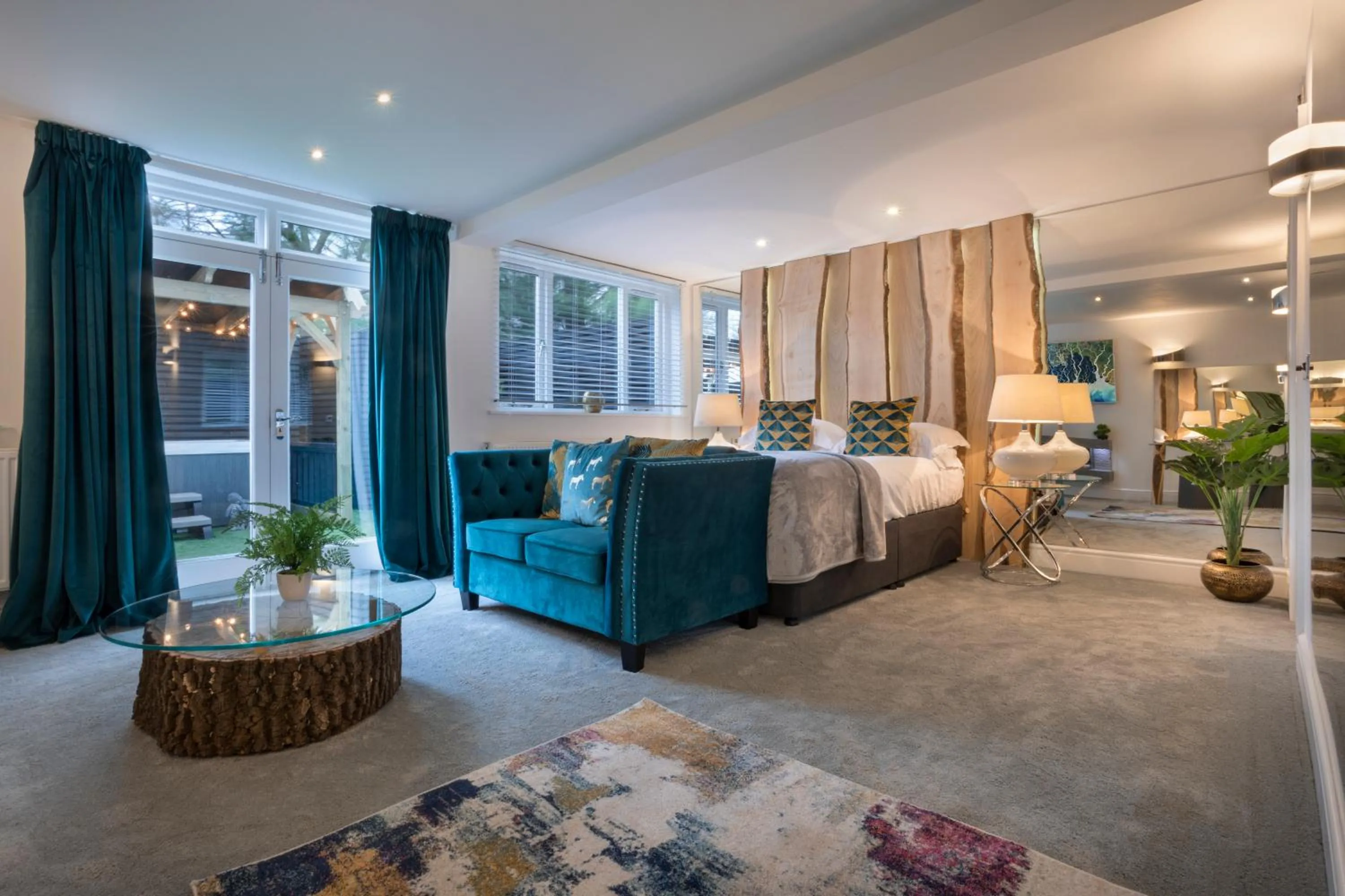 Bed in Aphrodites Group - Luxury Hot Tub Suites in Central Lake District!