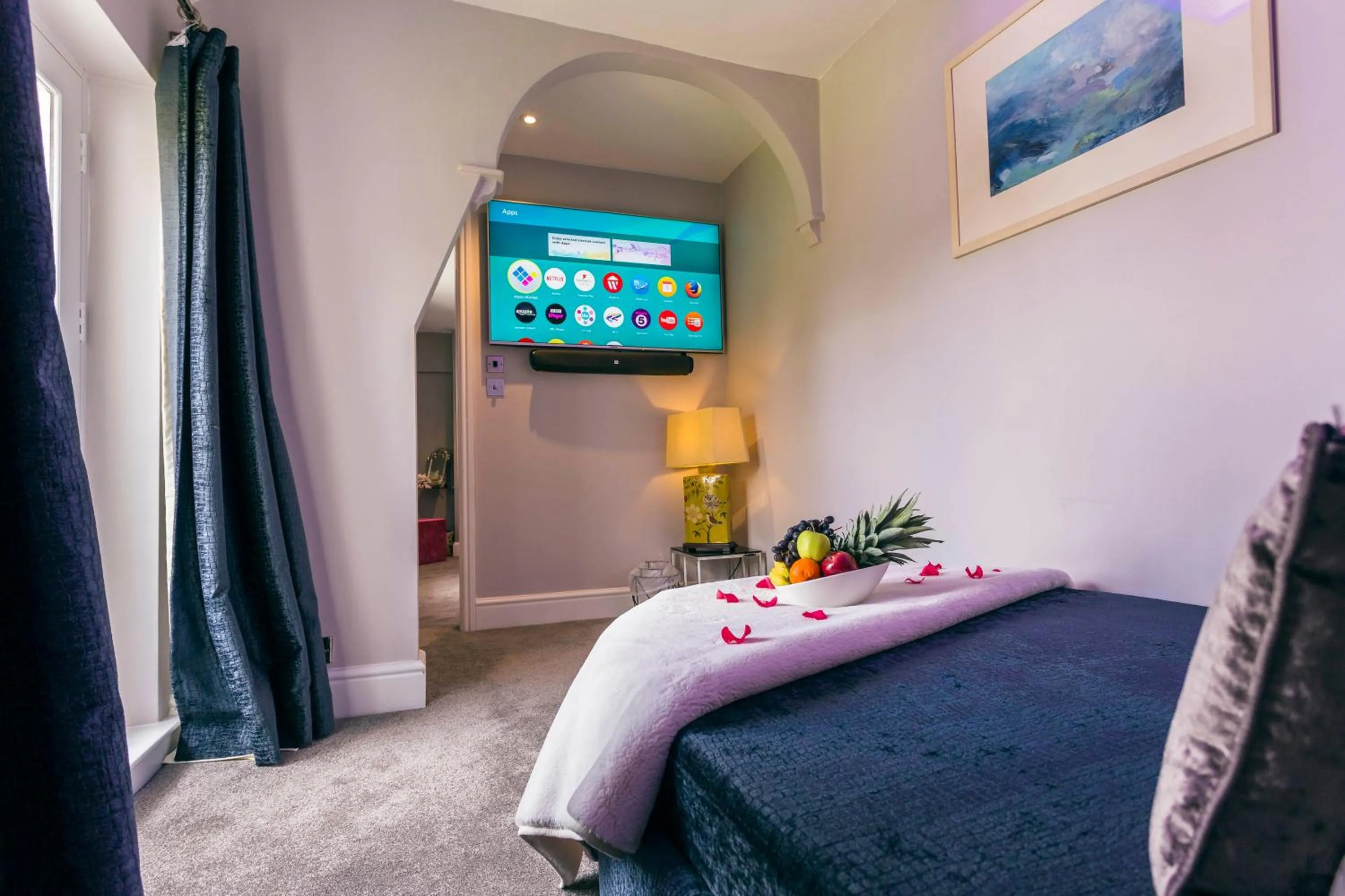 Bed in Aphrodites Group - Luxury Hot Tub Suites in Central Lake District!