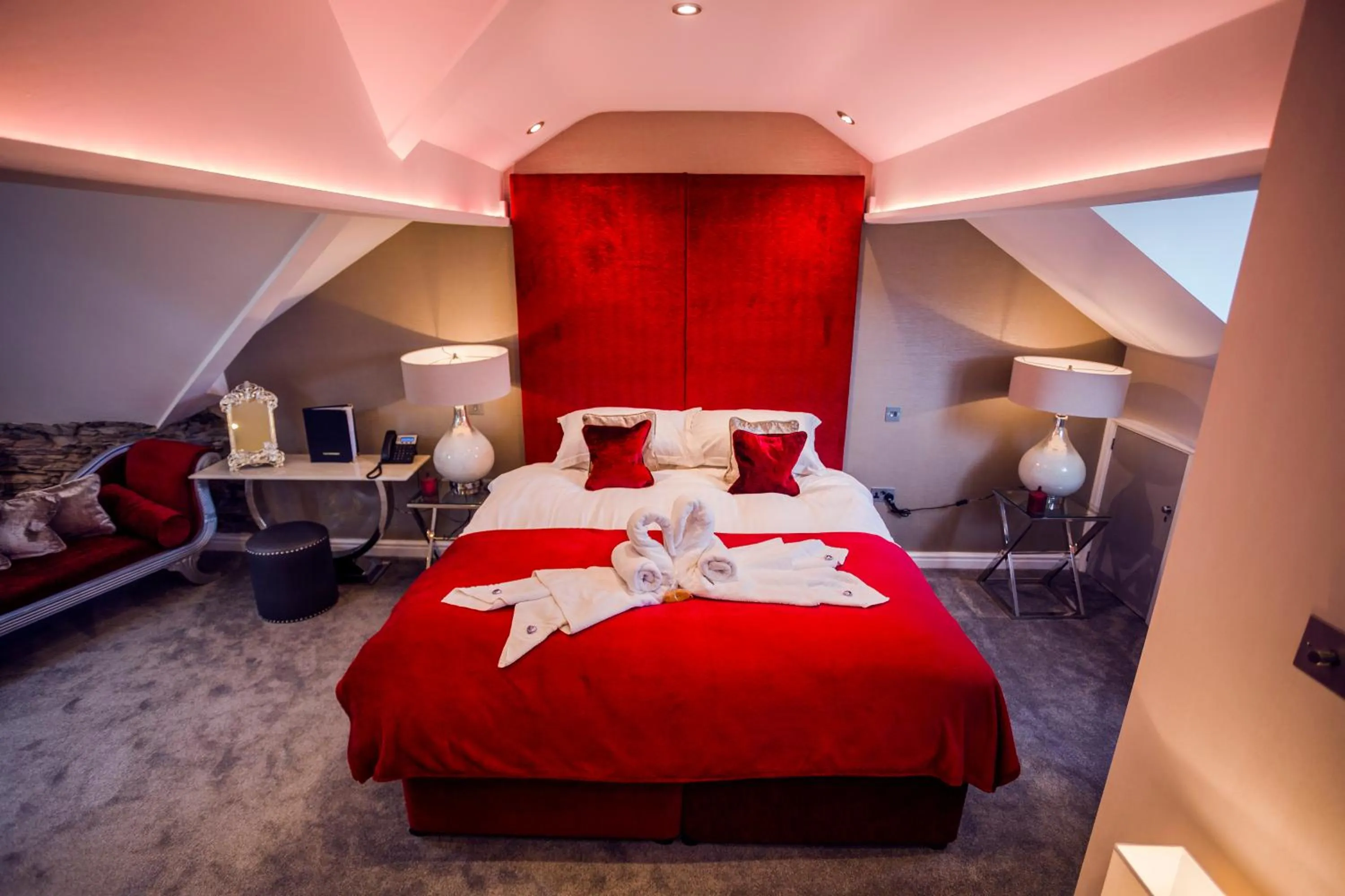 Bed in Aphrodites Group - Luxury Hot Tub Suites in Central Lake District!