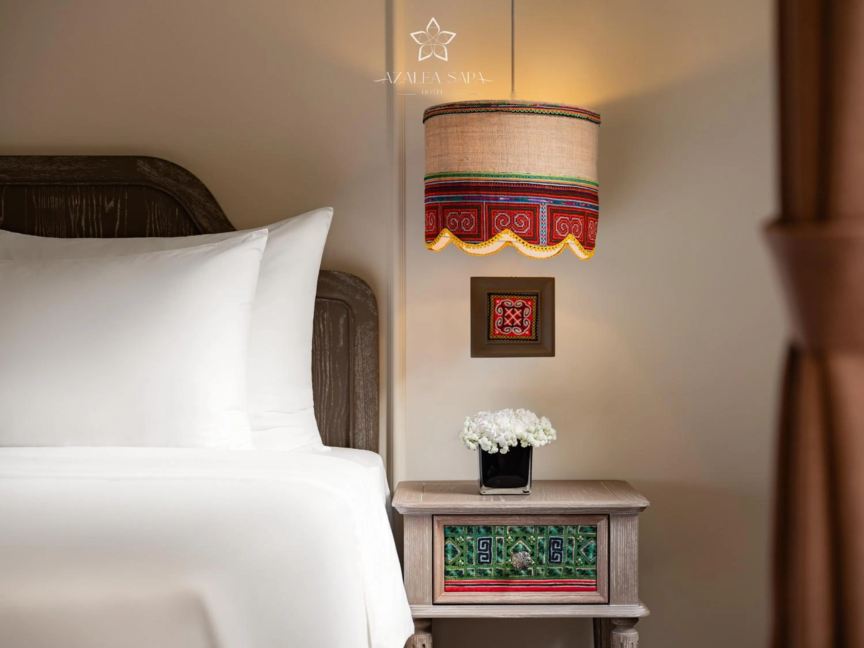 Bed in Azalea Sapa Hotel