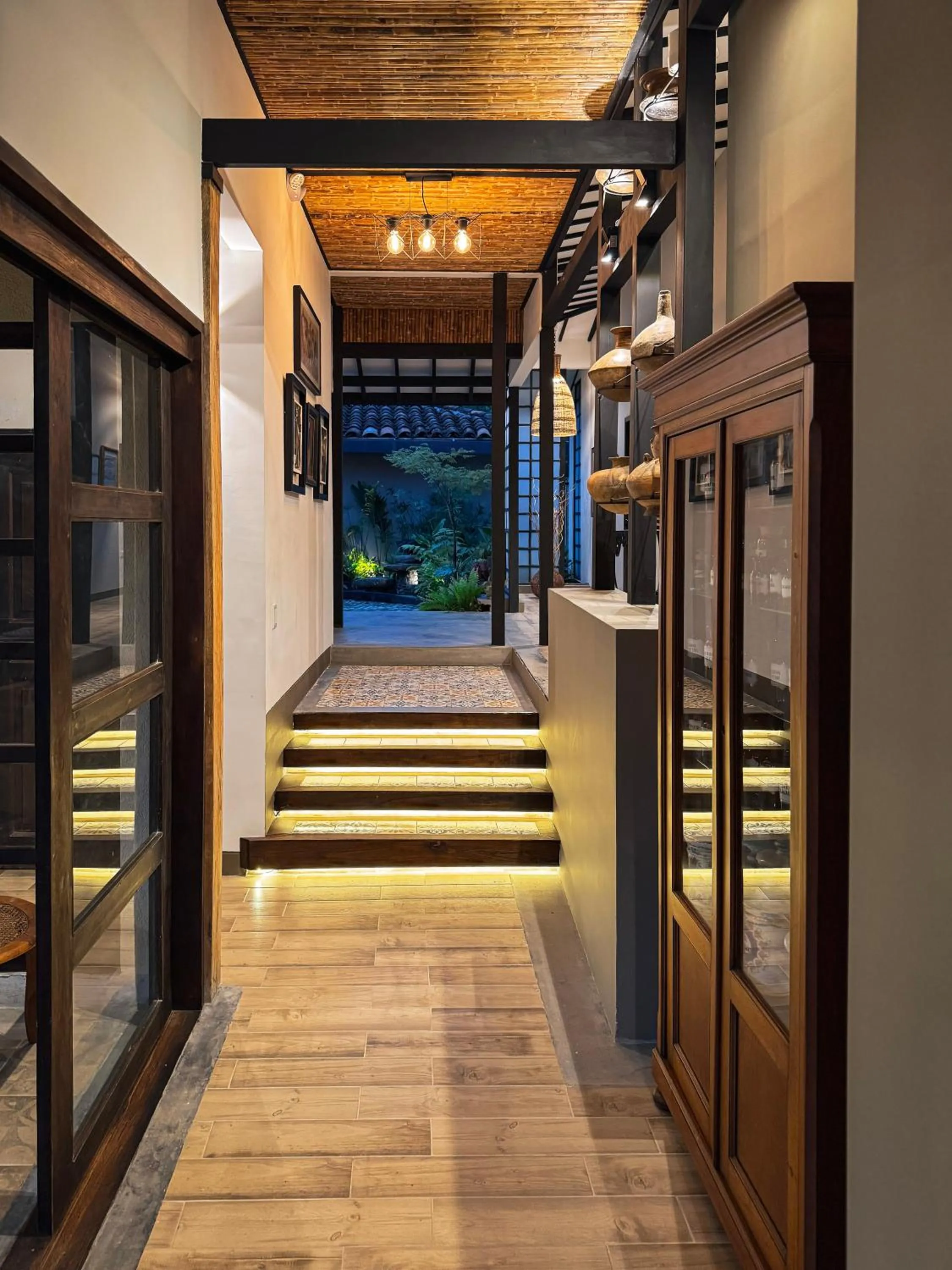 Inner courtyard view in Tukki Ecolodge Hotel