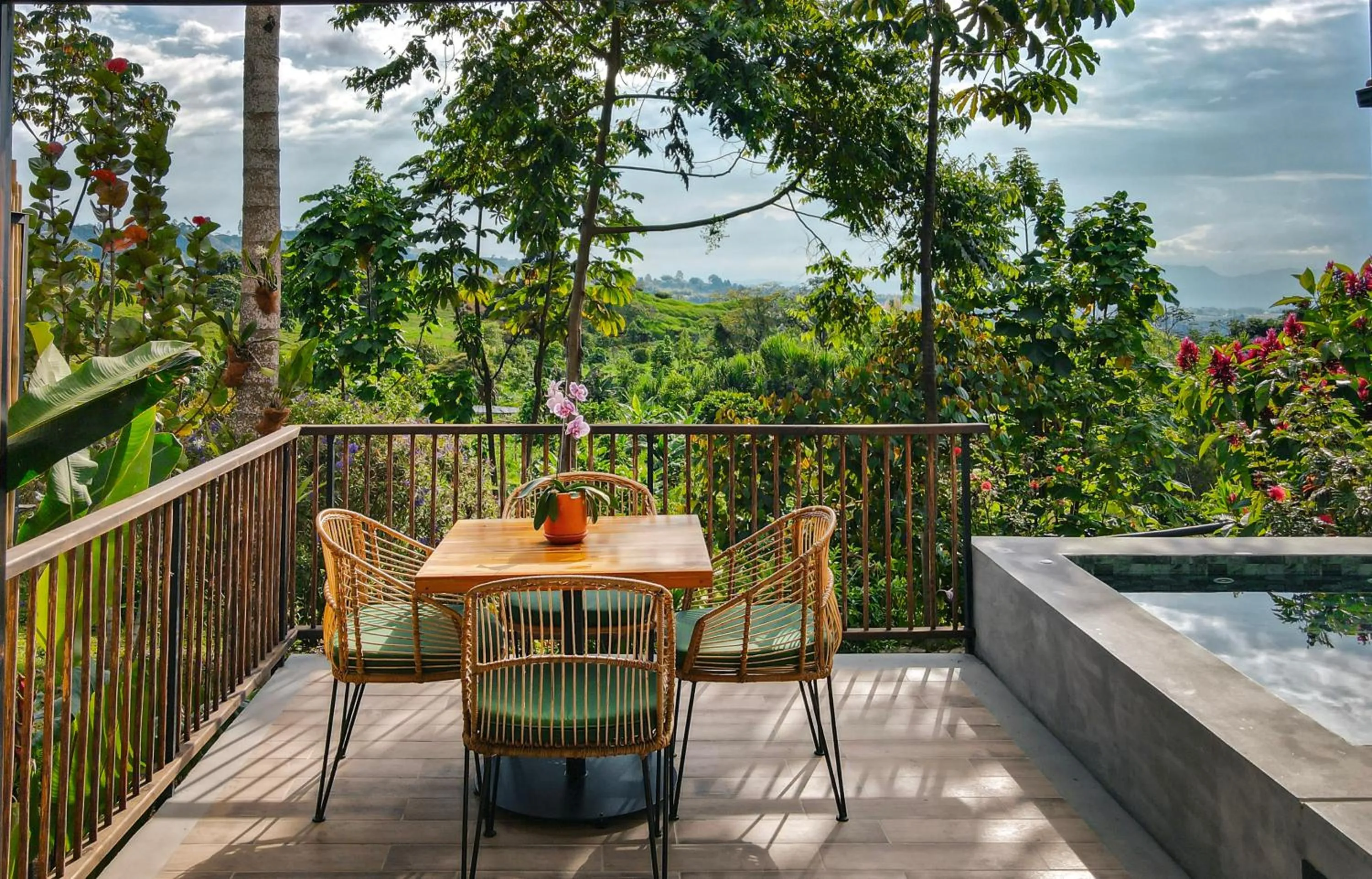 Garden view in Tukki Ecolodge Hotel