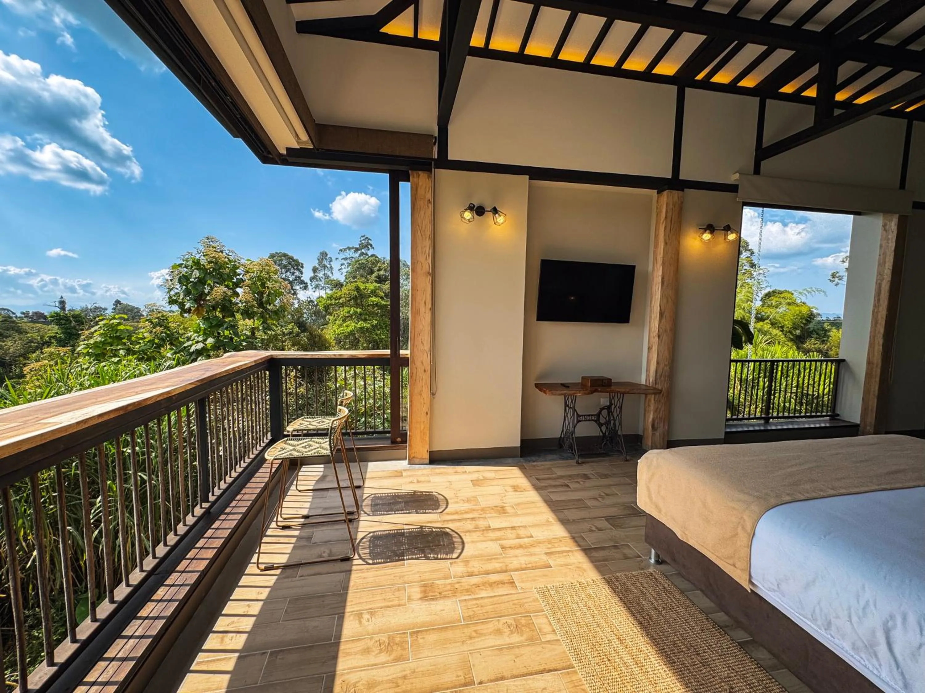Photo of the whole room, Bed in Tukki Ecolodge Hotel