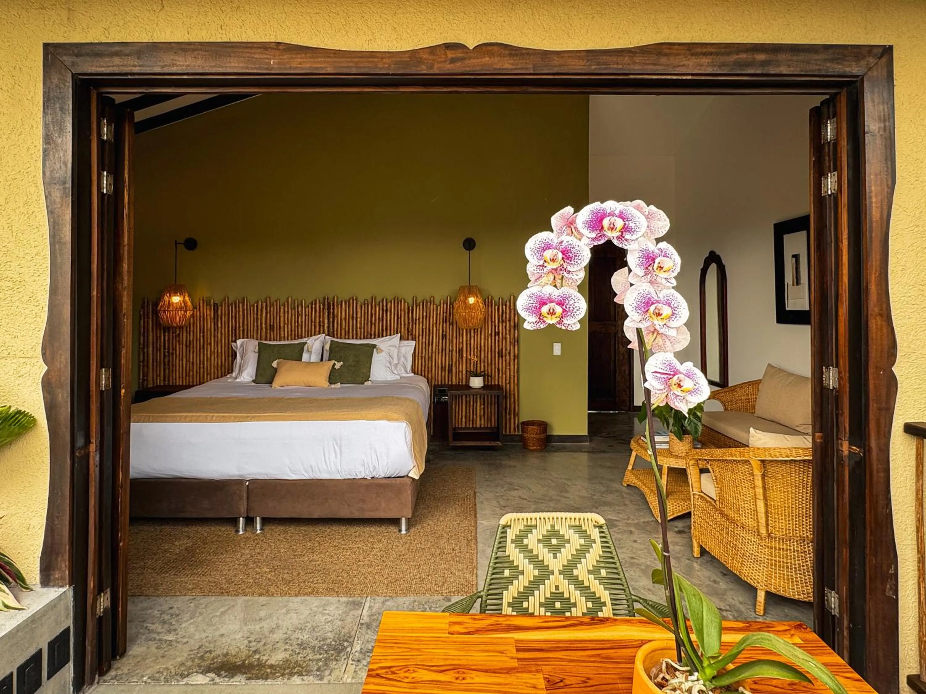 Bed in Tukki Ecolodge Hotel