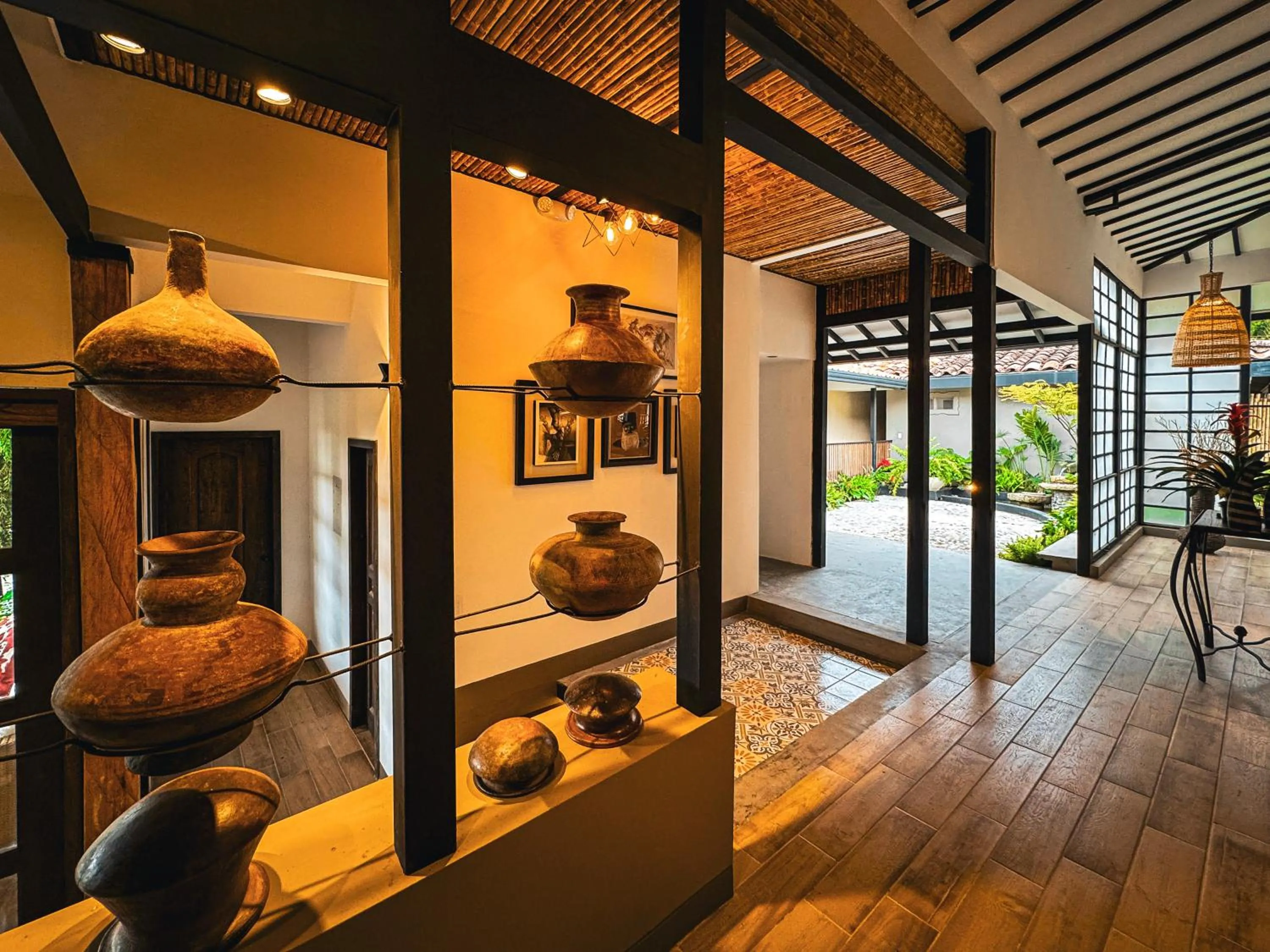 Inner courtyard view in Tukki Ecolodge Hotel
