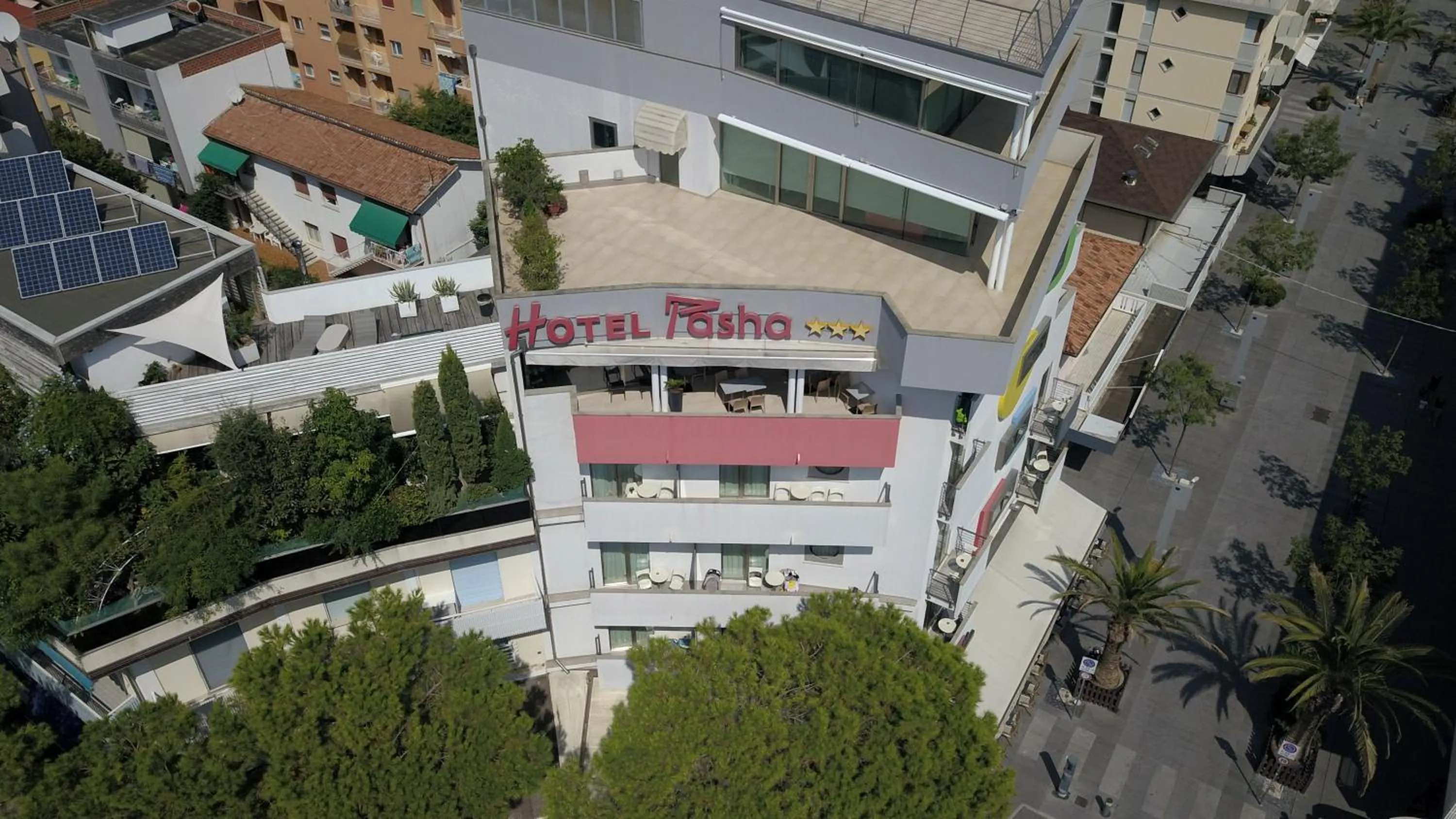 Bird's eye view in Hotel Pasha