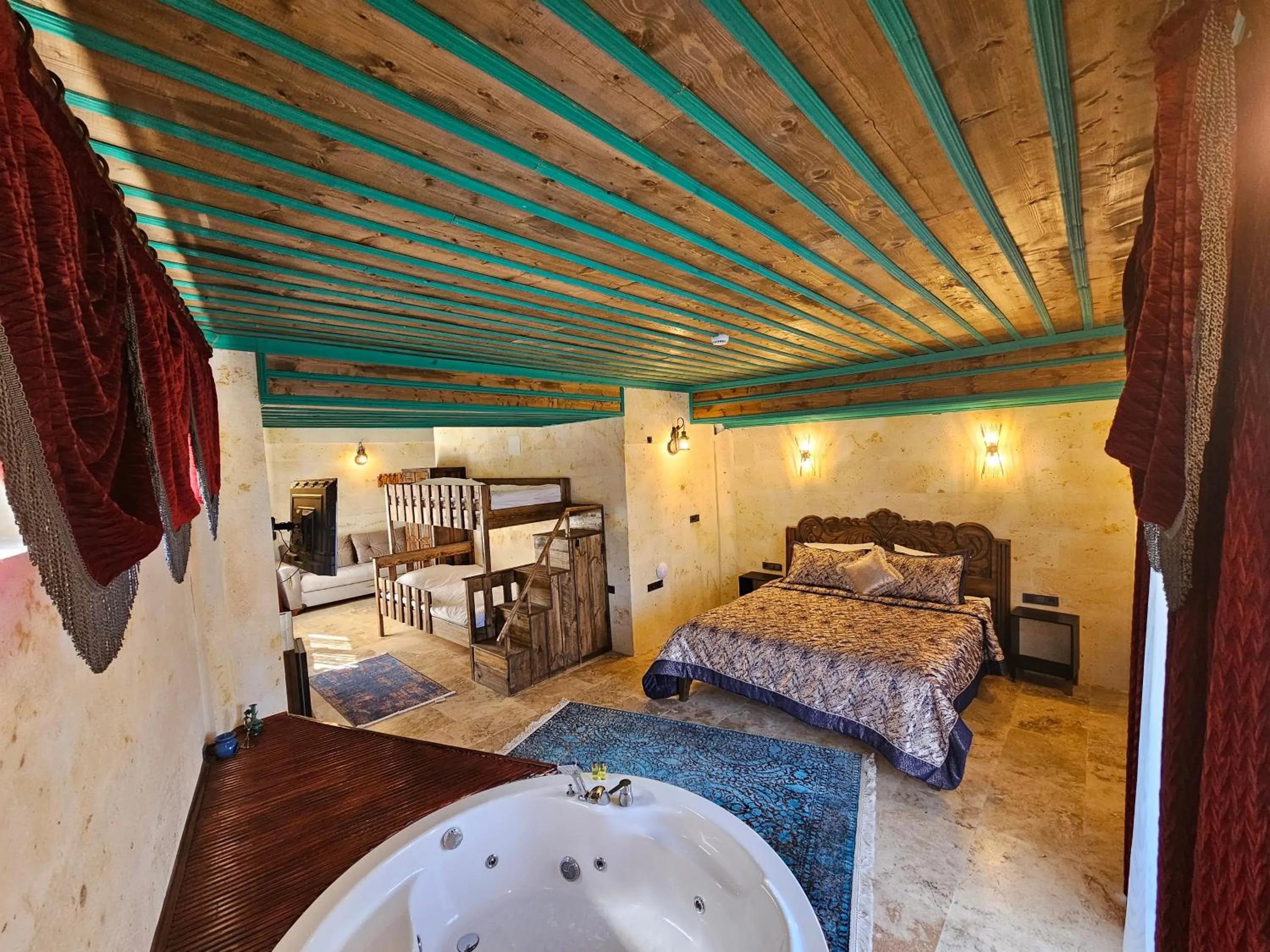 Bed in Abra Stone House