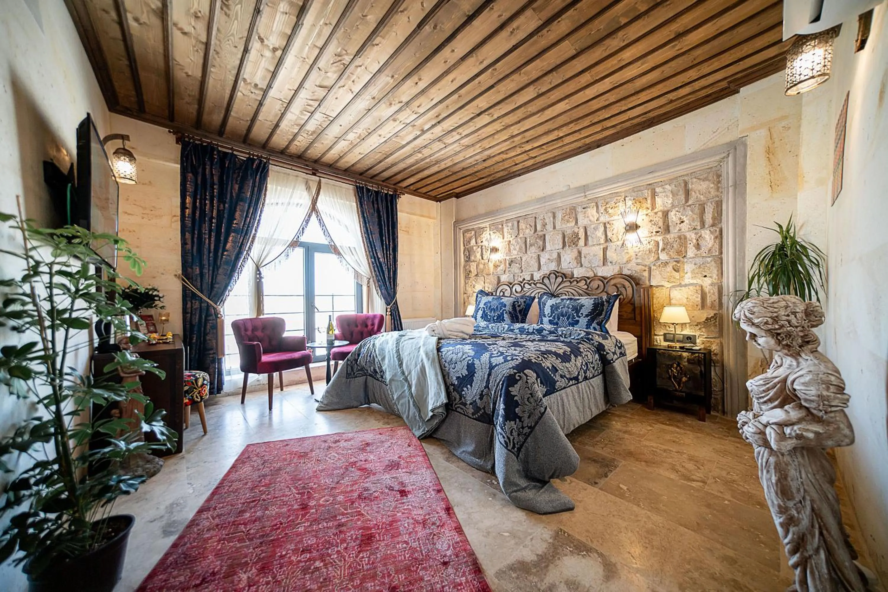 Bed in Abra Stone House