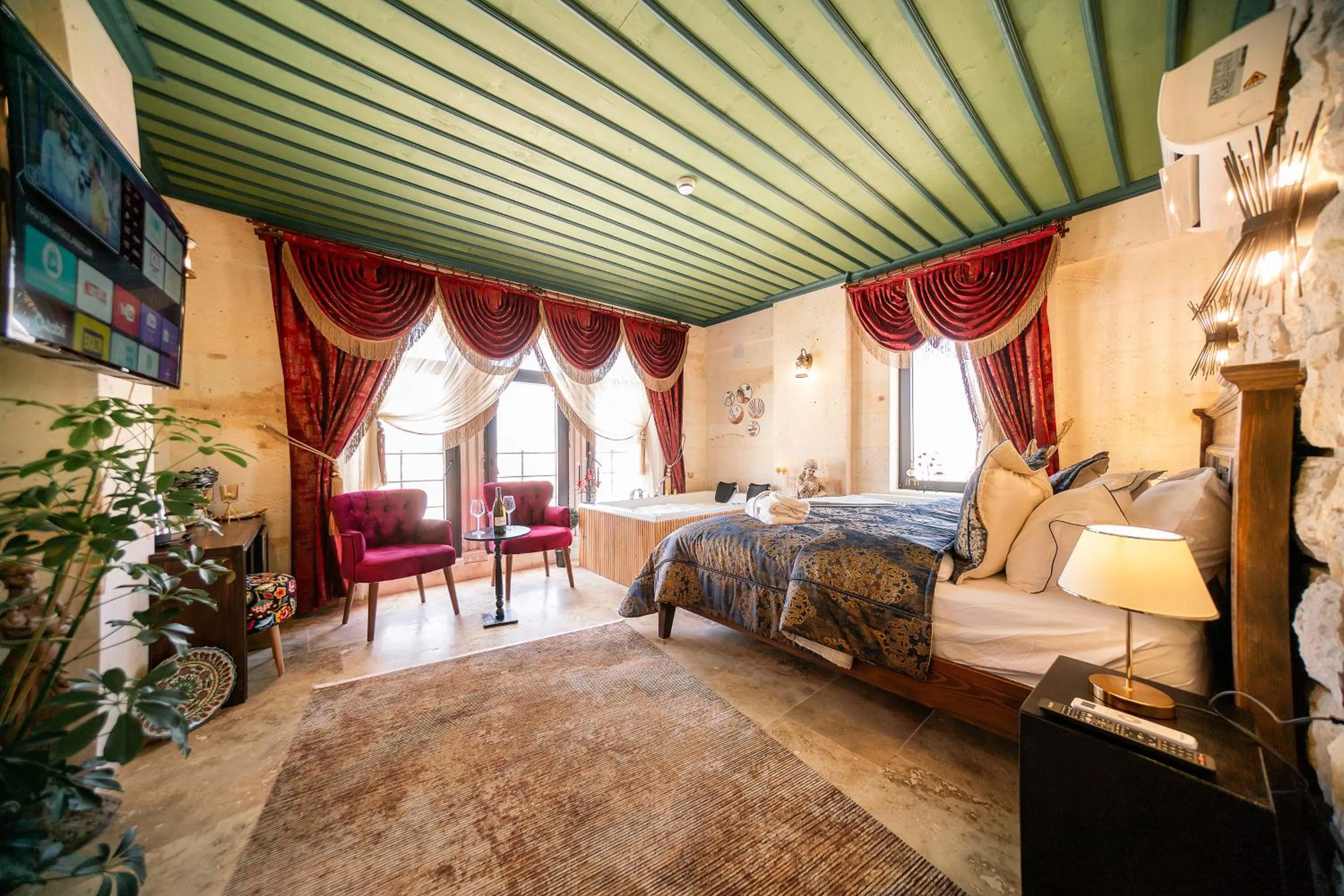 Bed in Abra Stone House