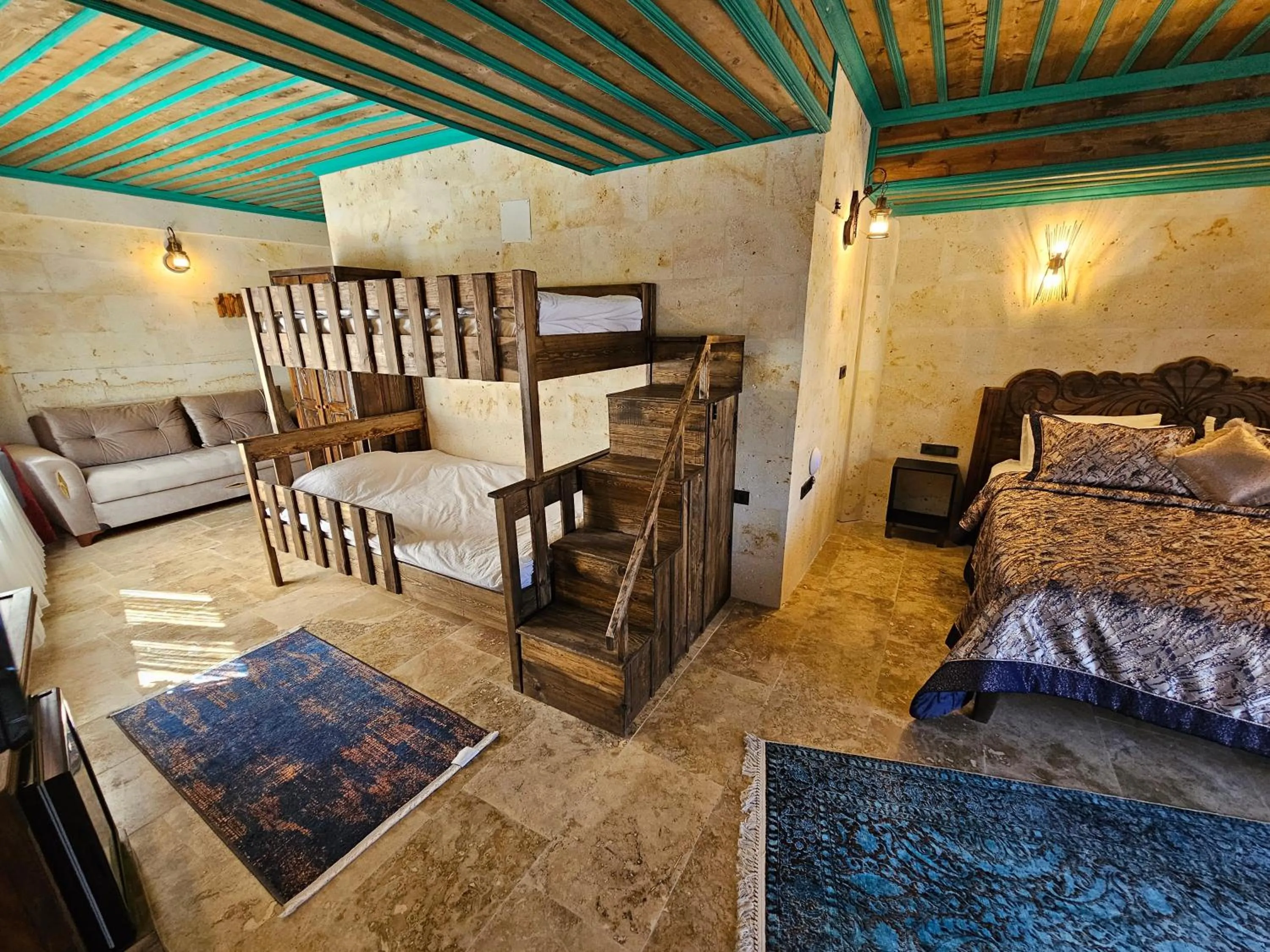 Bed in Abra Stone House