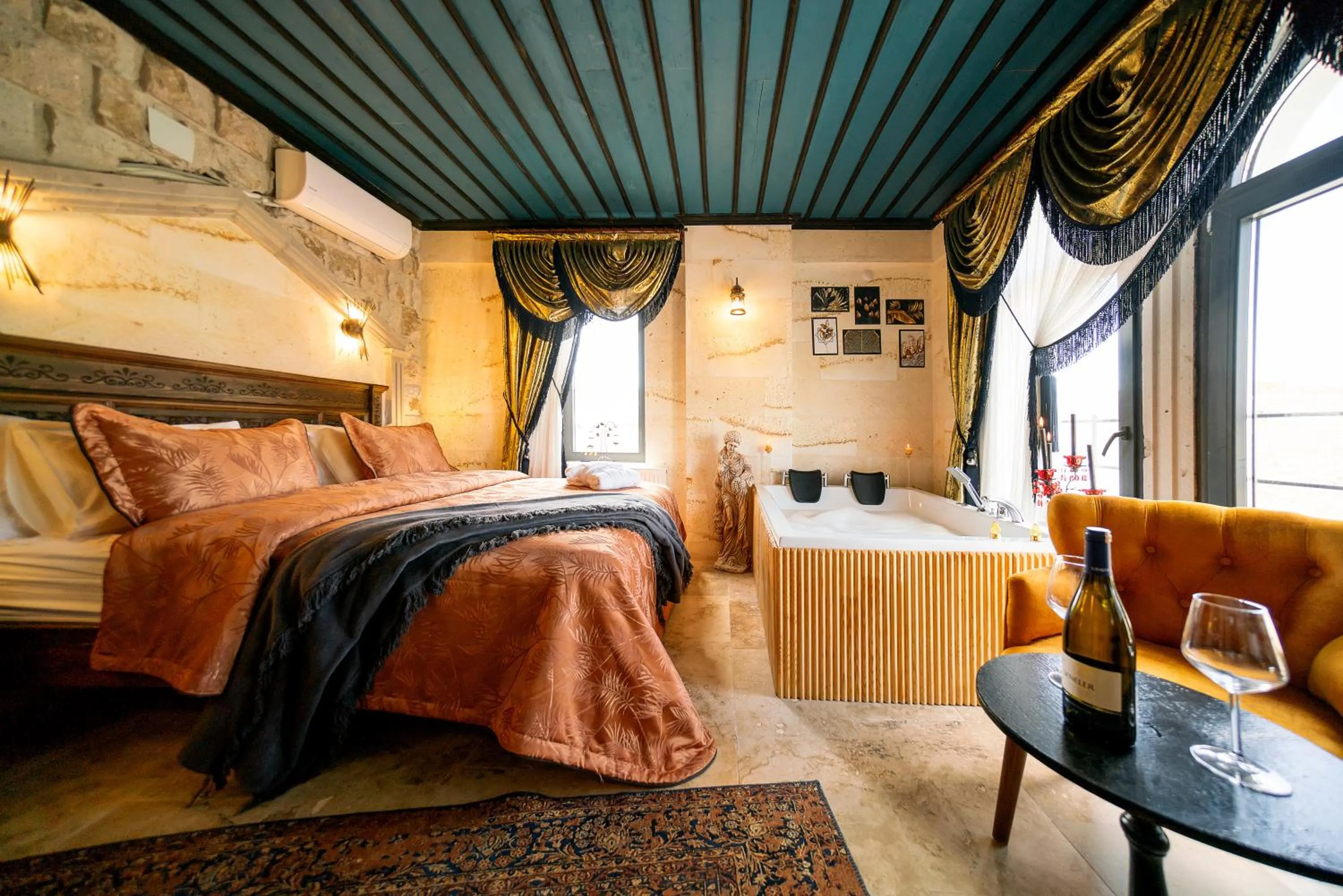 Bed in Abra Stone House