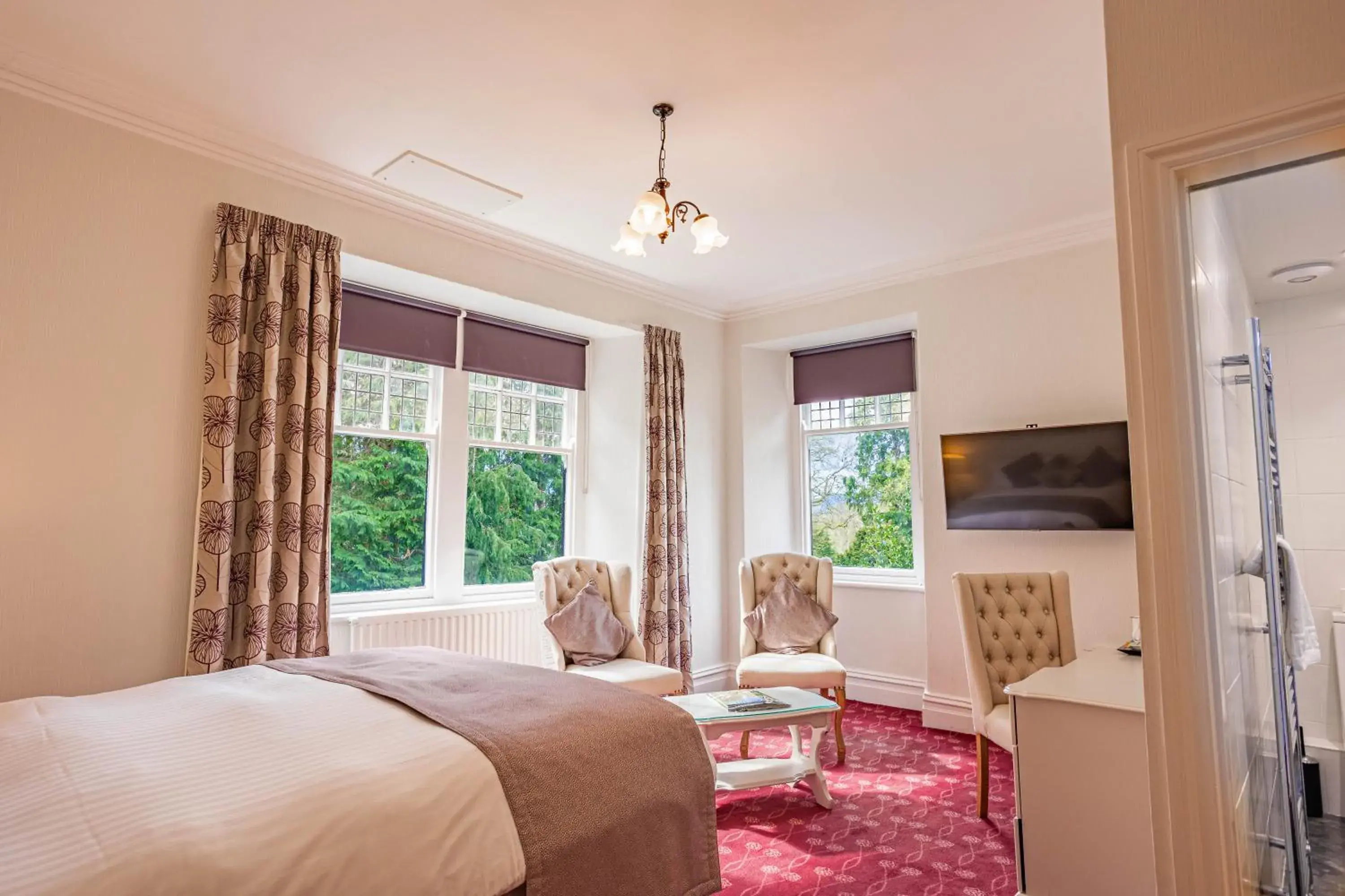 Country House Double with Garden View in Burn How Garden Hotel - Bowness on Windermere Country House Double with Garden View in Burn How Garden Hotel - Bowness on Windermere