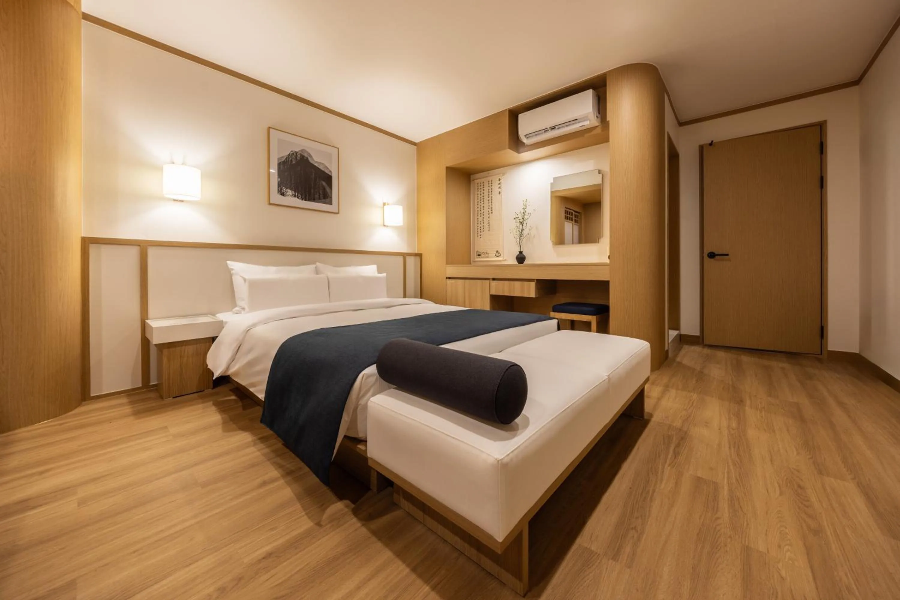 Bed in AanK Hotel & Spa Pyeongtaek