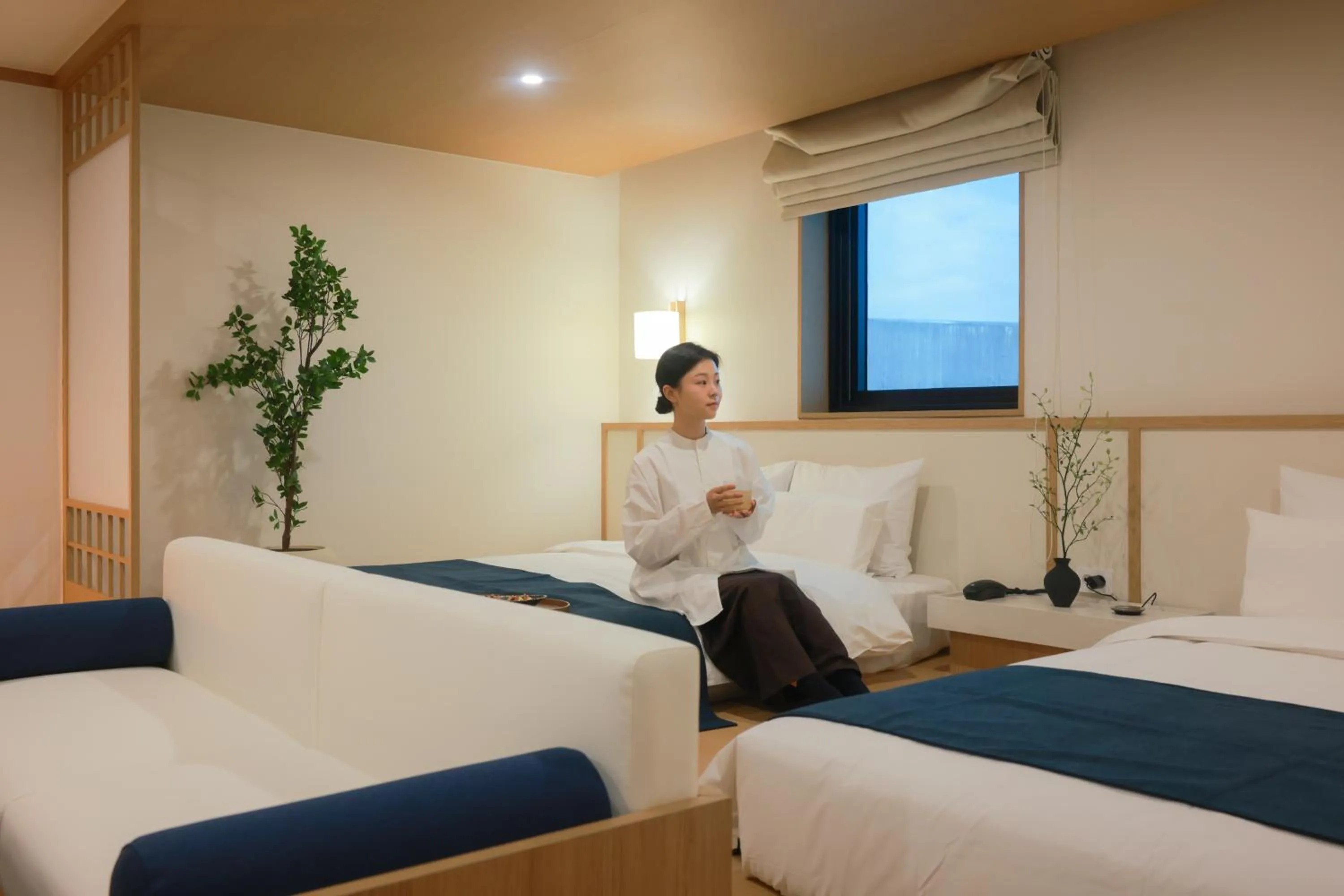 Bed in AanK Hotel & Spa Pyeongtaek