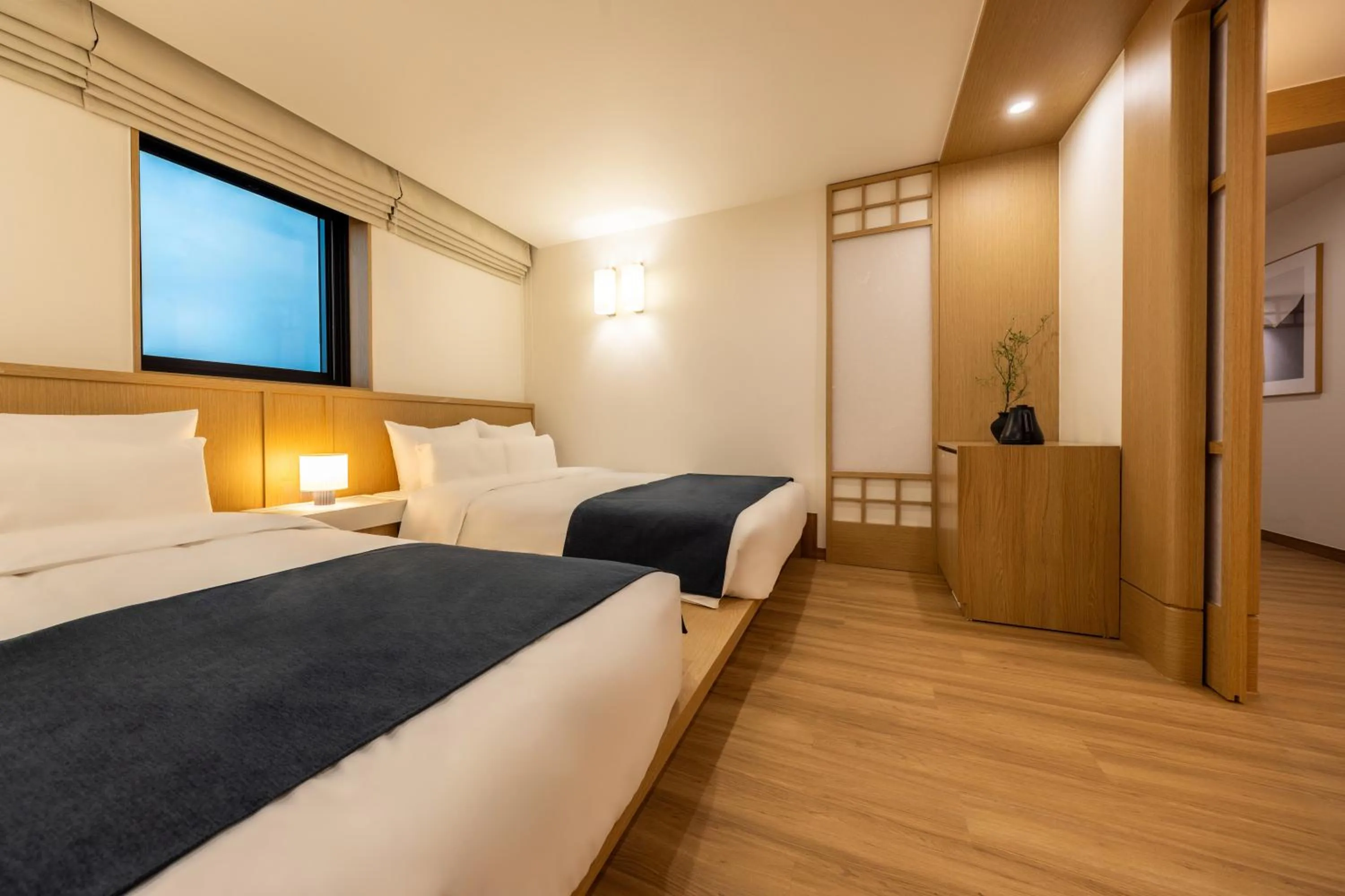 Bed in AanK Hotel & Spa Pyeongtaek