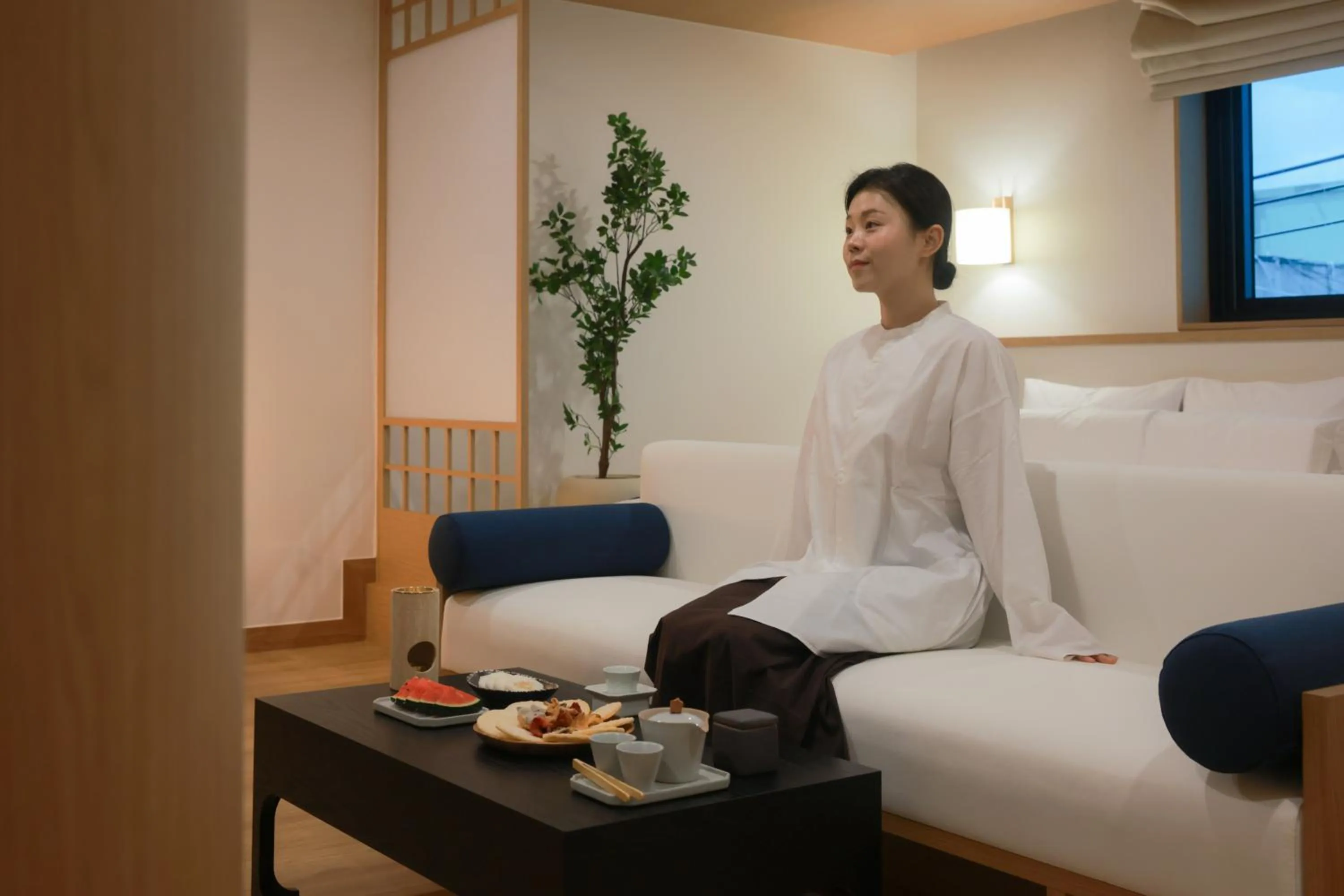 Bed in AanK Hotel & Spa Pyeongtaek