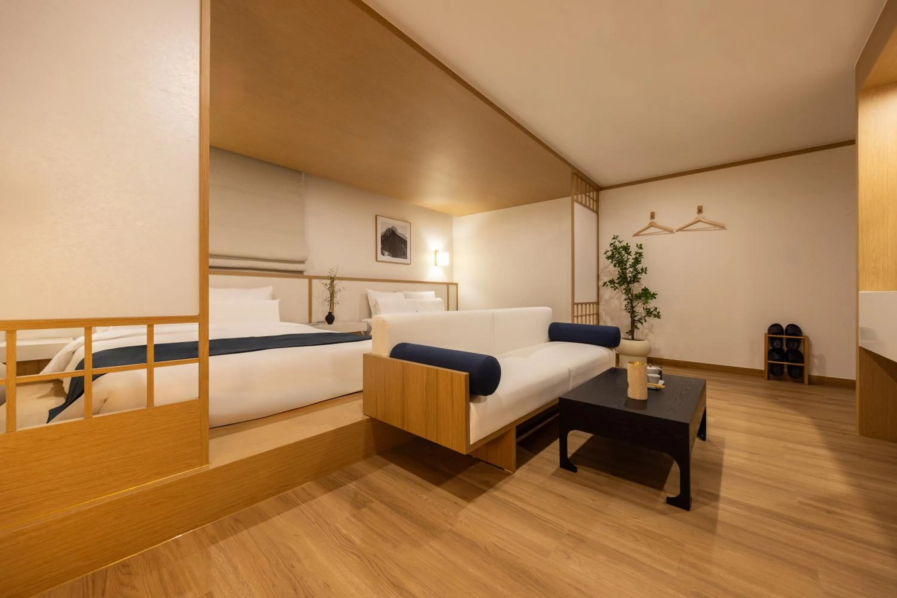 Bed in AanK Hotel & Spa Pyeongtaek