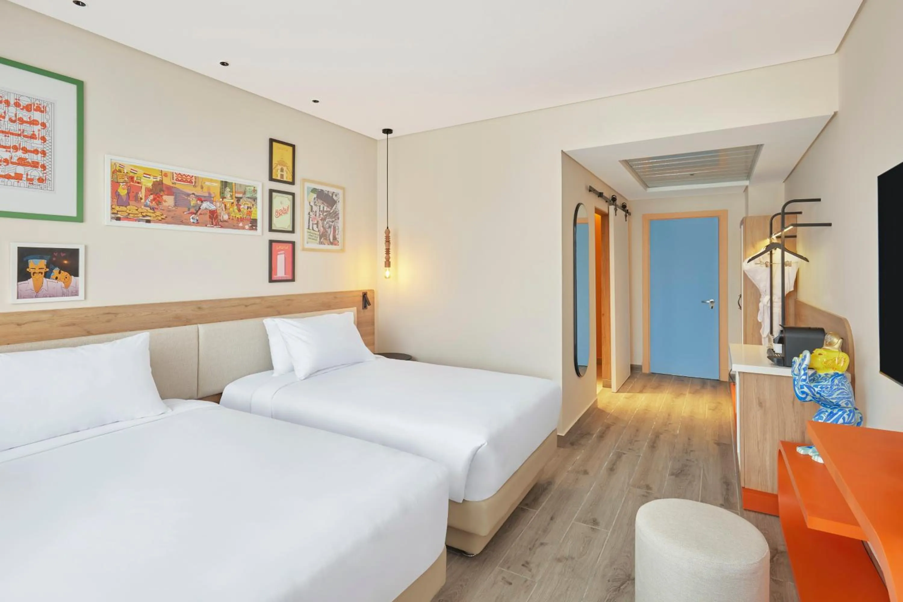 Bed in Hyatt Centric Cairo West