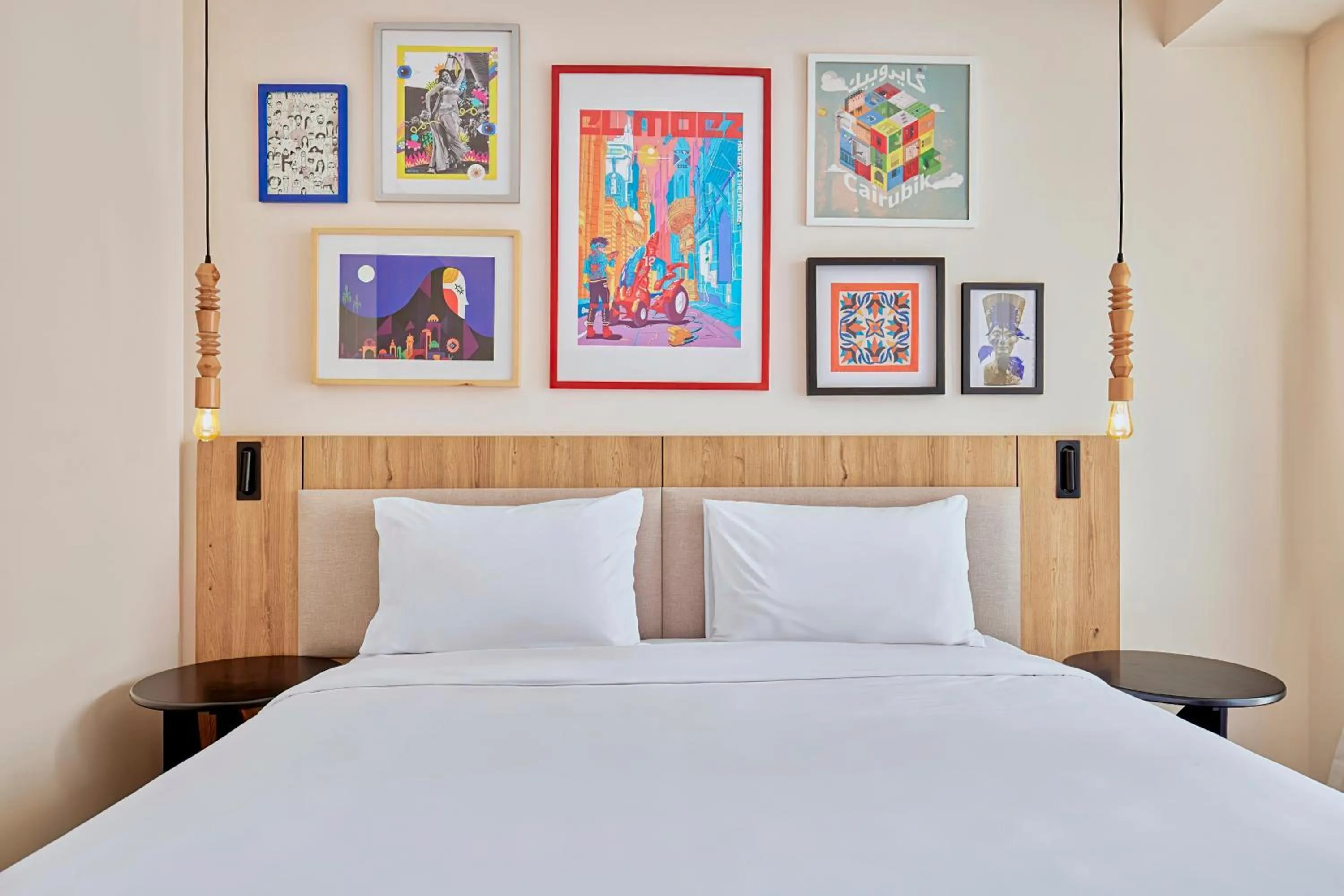 Bed in Hyatt Centric Cairo West