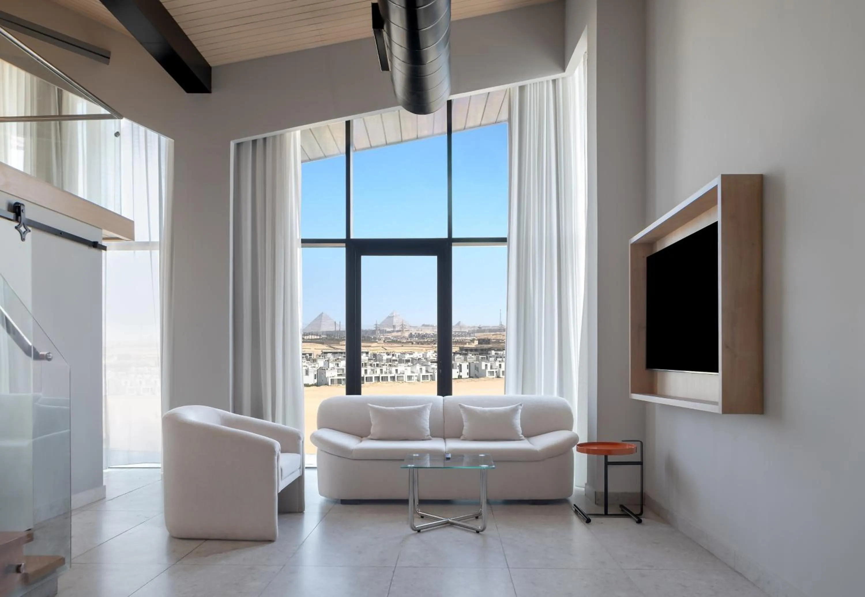 Seating area in Hyatt Centric Cairo West