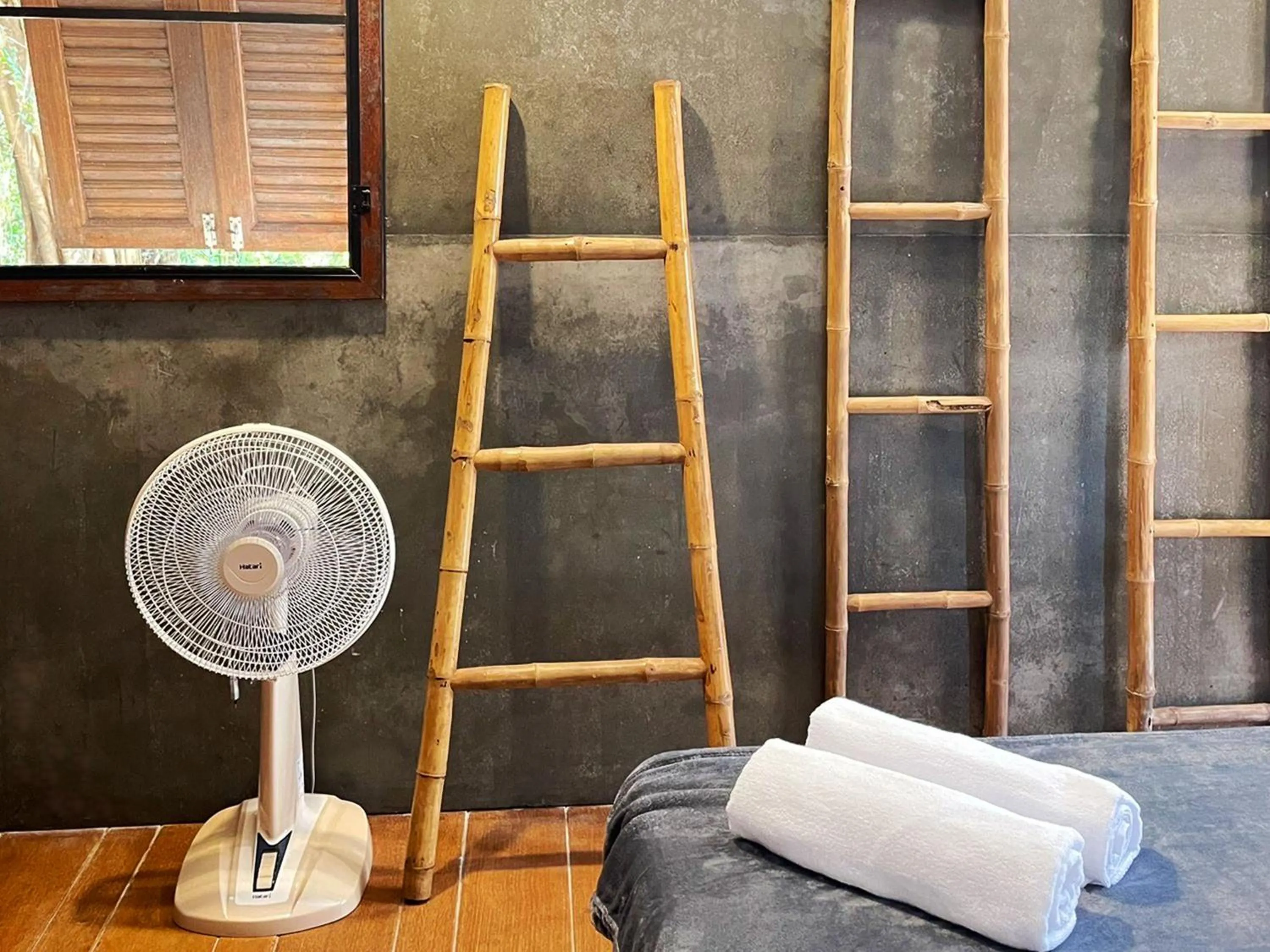 fireplace in Little Hut