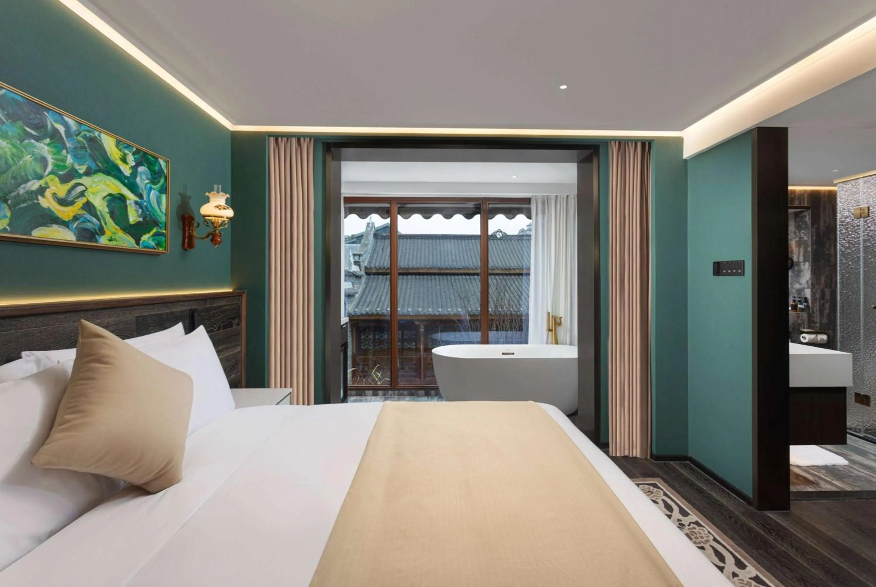 Photo of the whole room, Bed in Wyndham Garden Qionglai Downtown