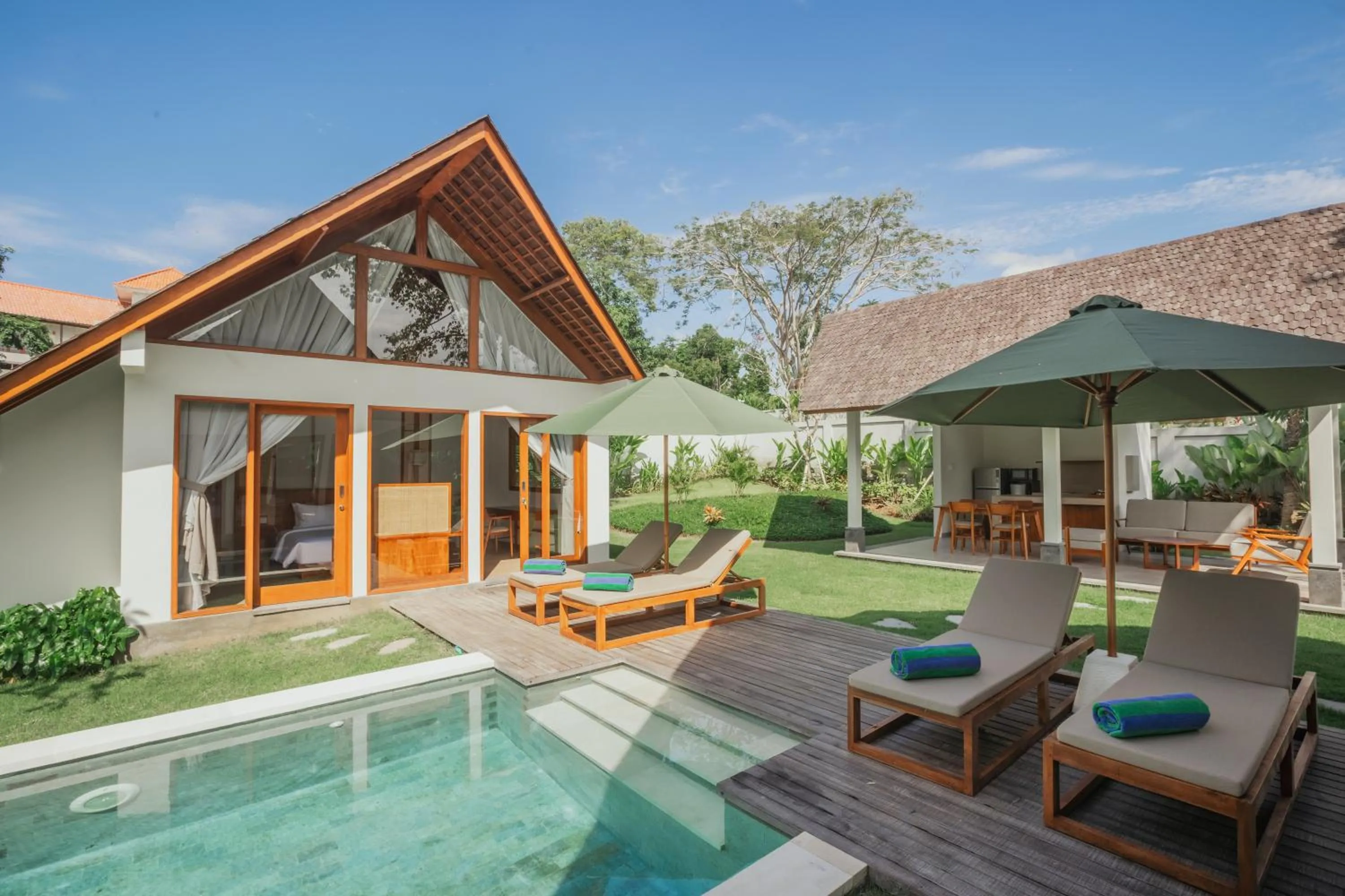 Patio in Arpana Luxury Private Pool Villas