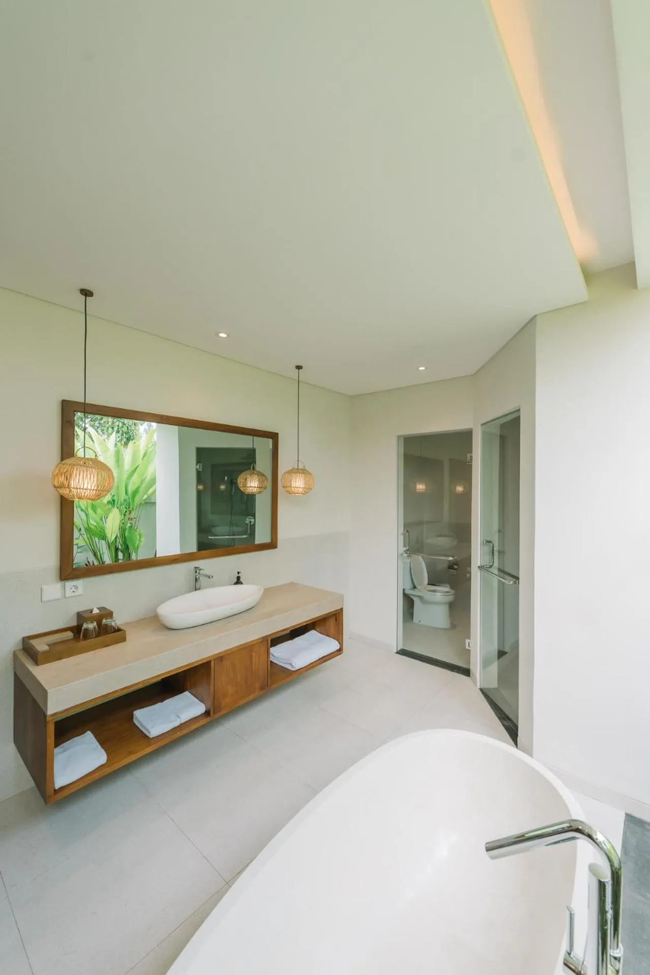 Shower, Bed in Arpana Luxury Private Pool Villas