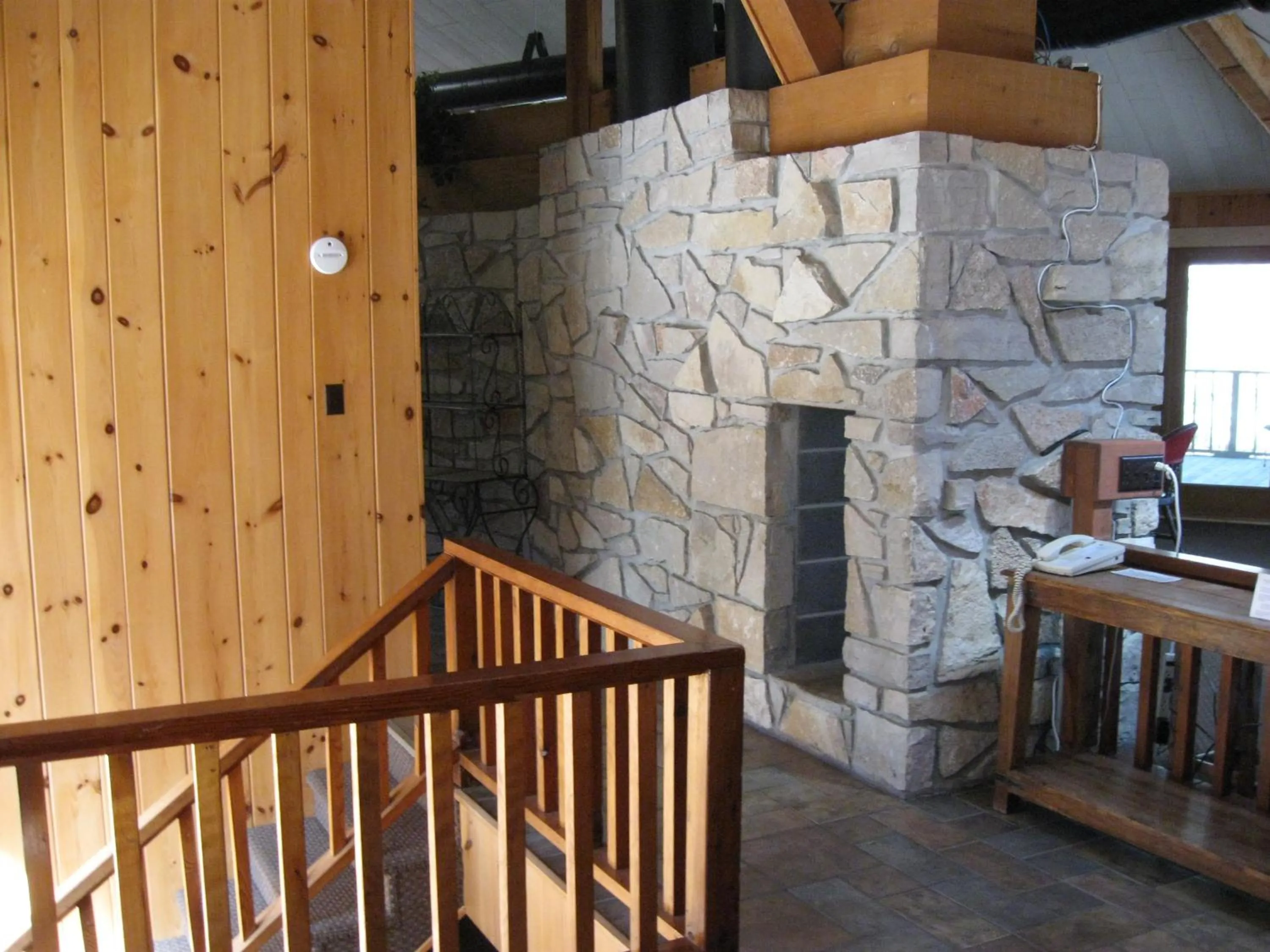 fireplace in Holiday Acres Resort