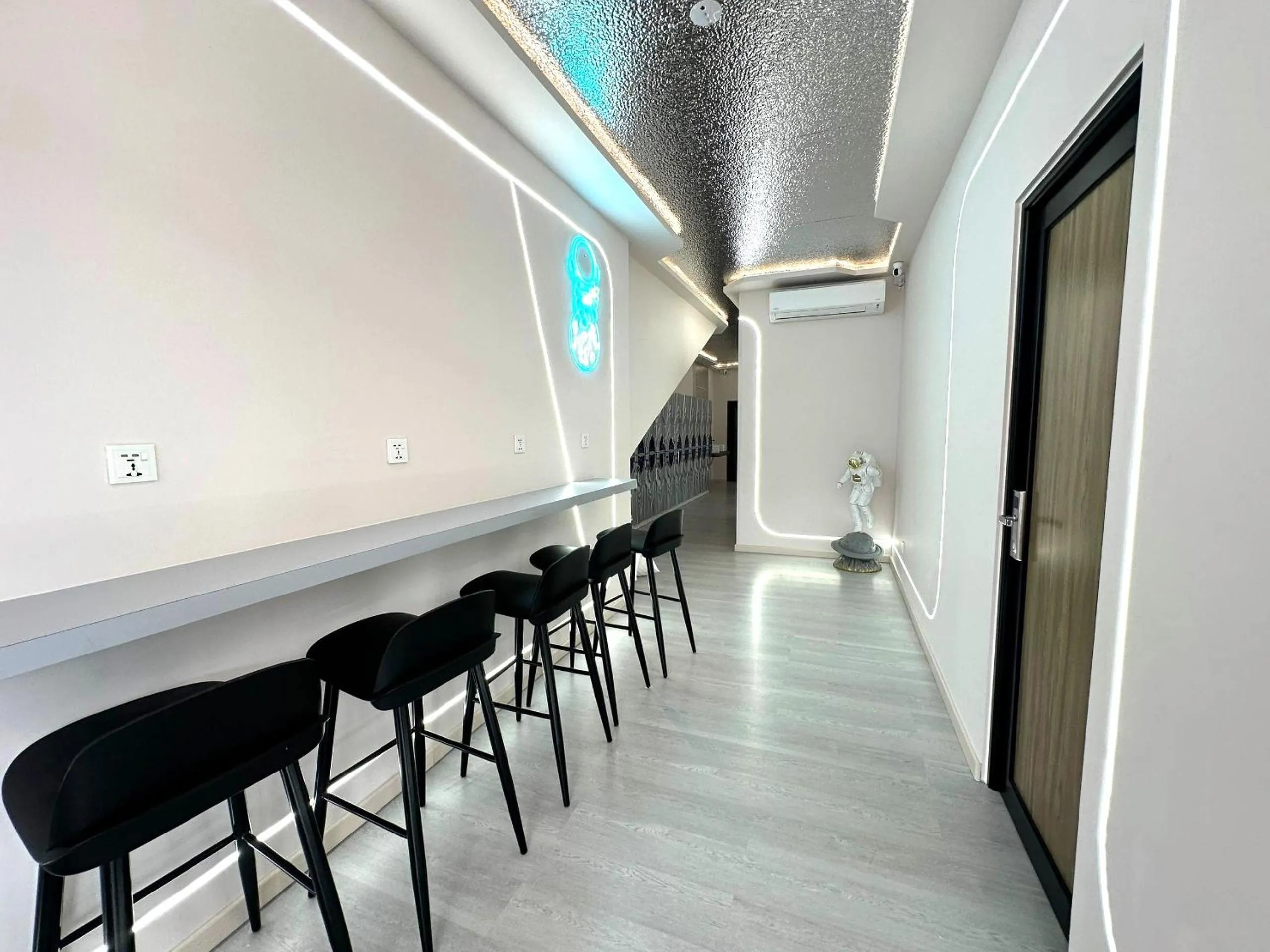 Seating area in U Capsule Hotel Kulai
