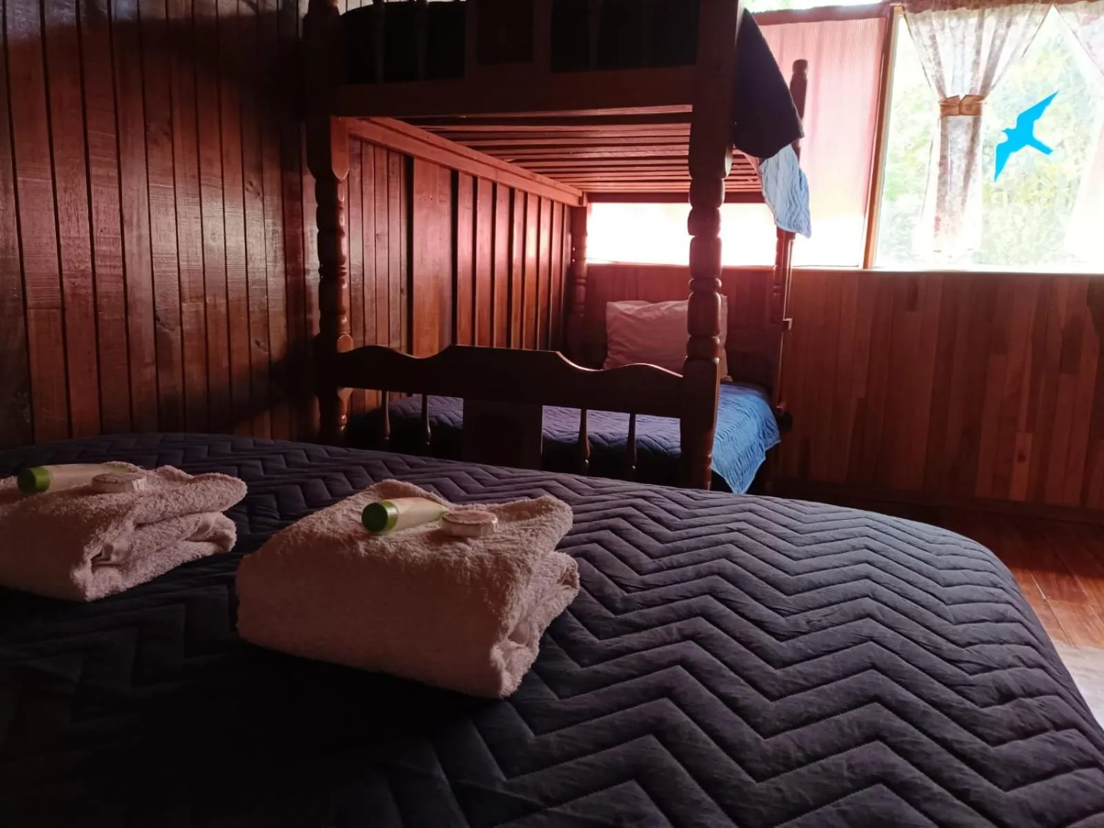 Bed in Hotel Bell Bird