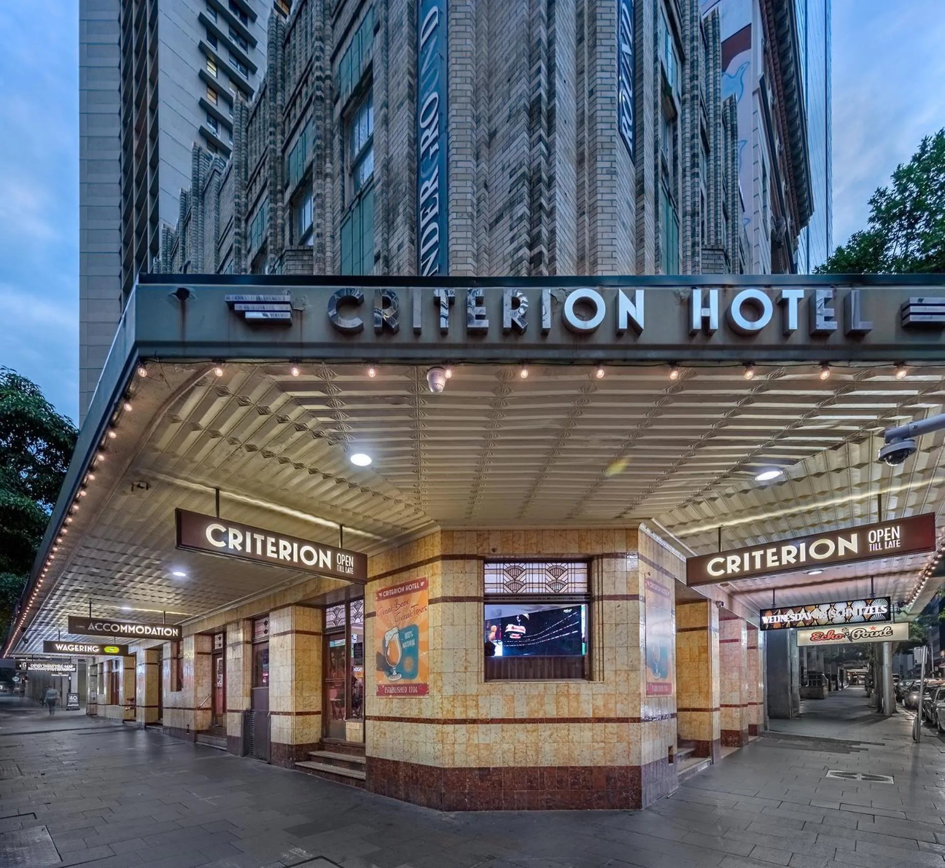 Property building in Criterion Hotel Sydney