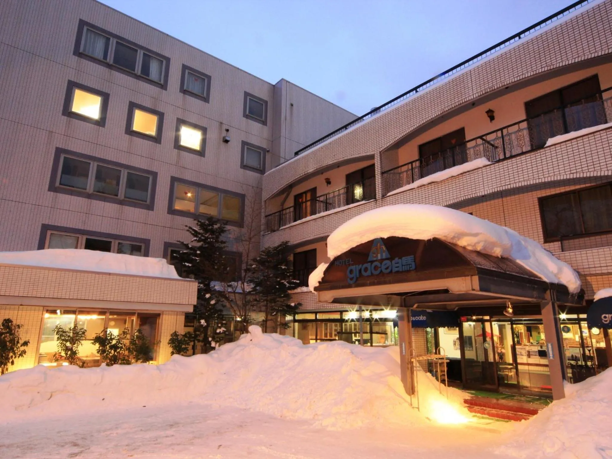 Facade/entrance in Hotel Grace Hakuba